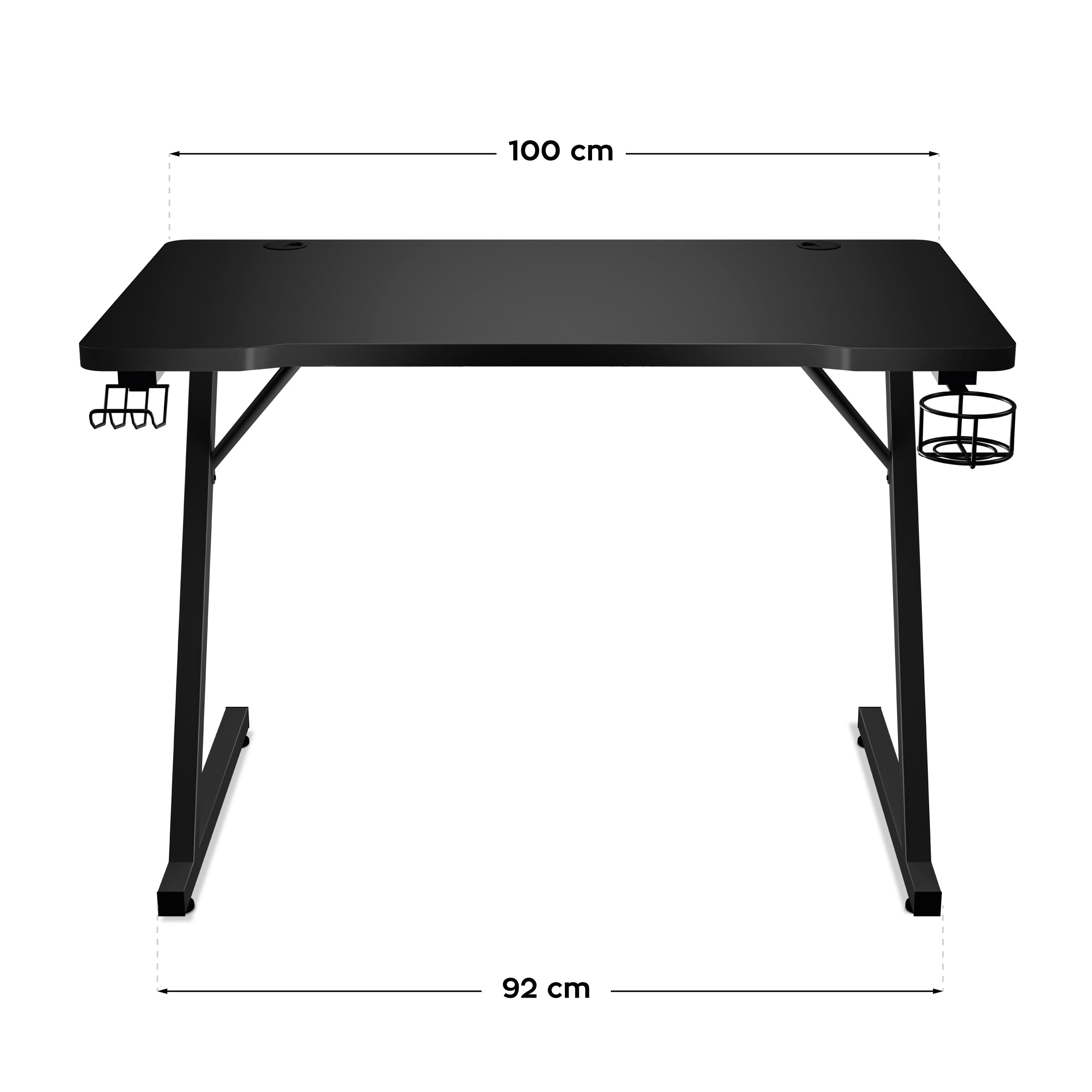 Biurko Gamingowe Huzaro Hero 1.8 Black 100 cm