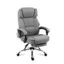 Fotel biurowy z masażem podnóżkiem Mark Adler Boss 6.0 Grey