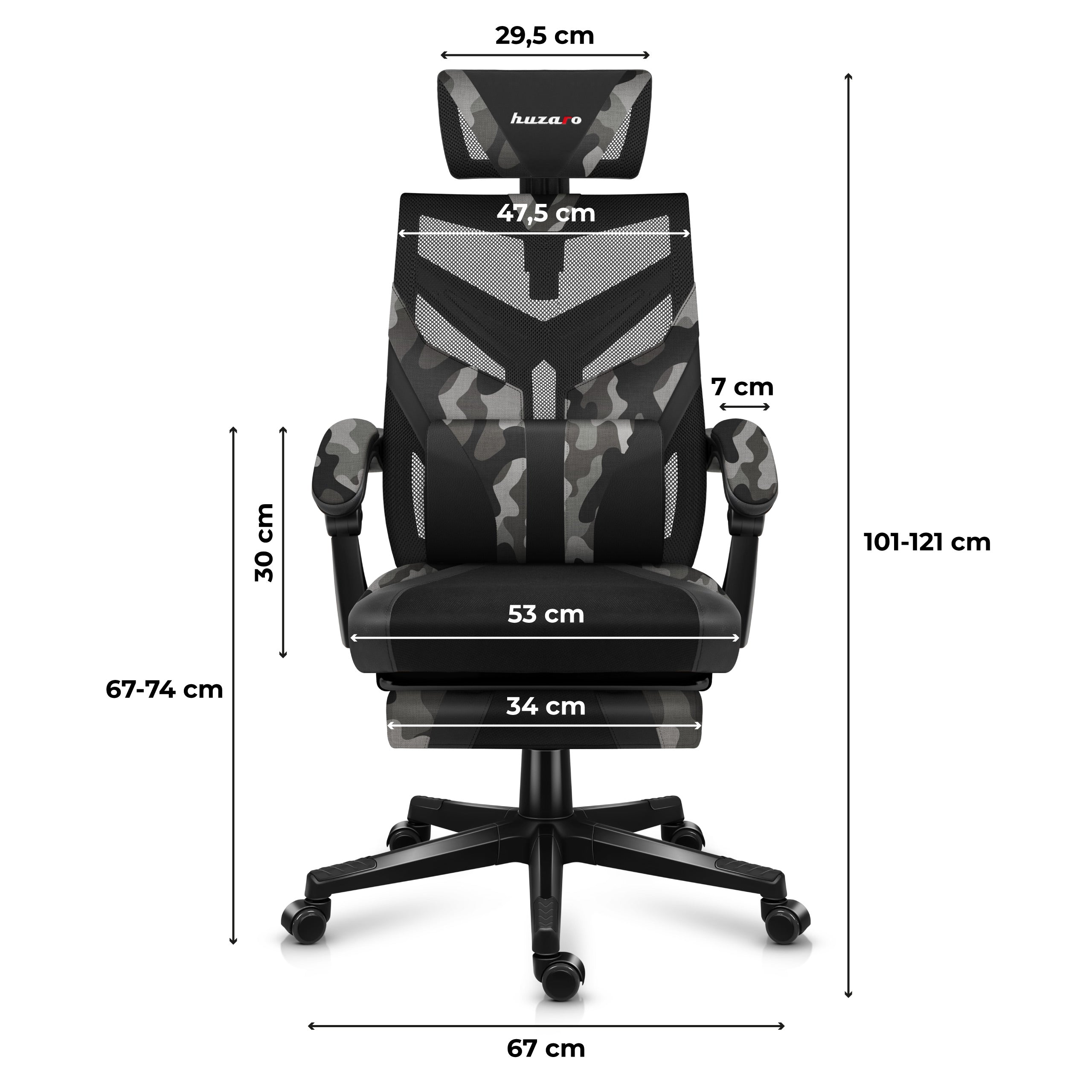 Fotel Gamingowy Huzaro Combat 5.0 Camo