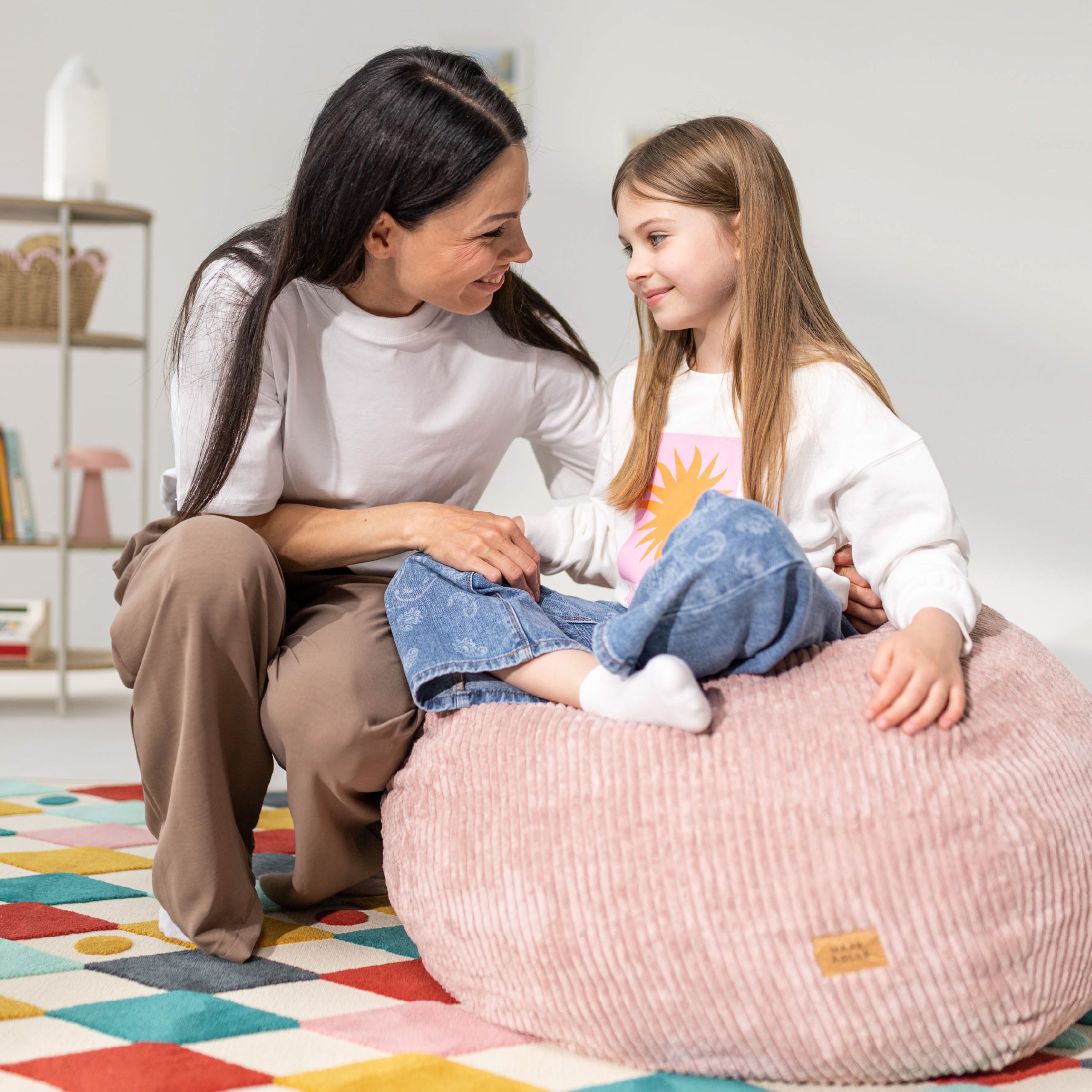 Sztruksowa pufa worek różowa Mark Adler Comfy 1.0 Pink