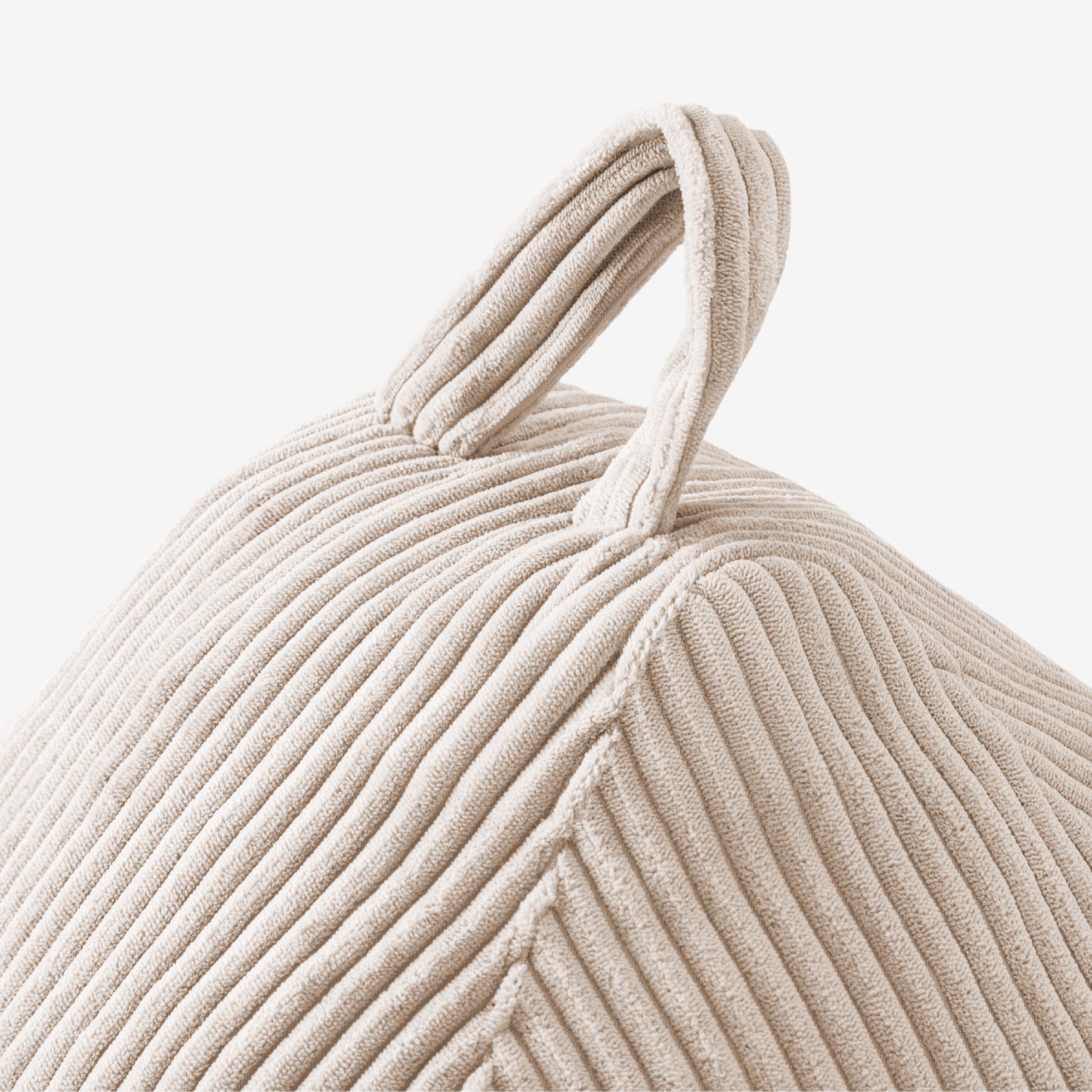 Sztruksowa pufa worek beżowa Mark Adler Comfy 1.0 Beige
