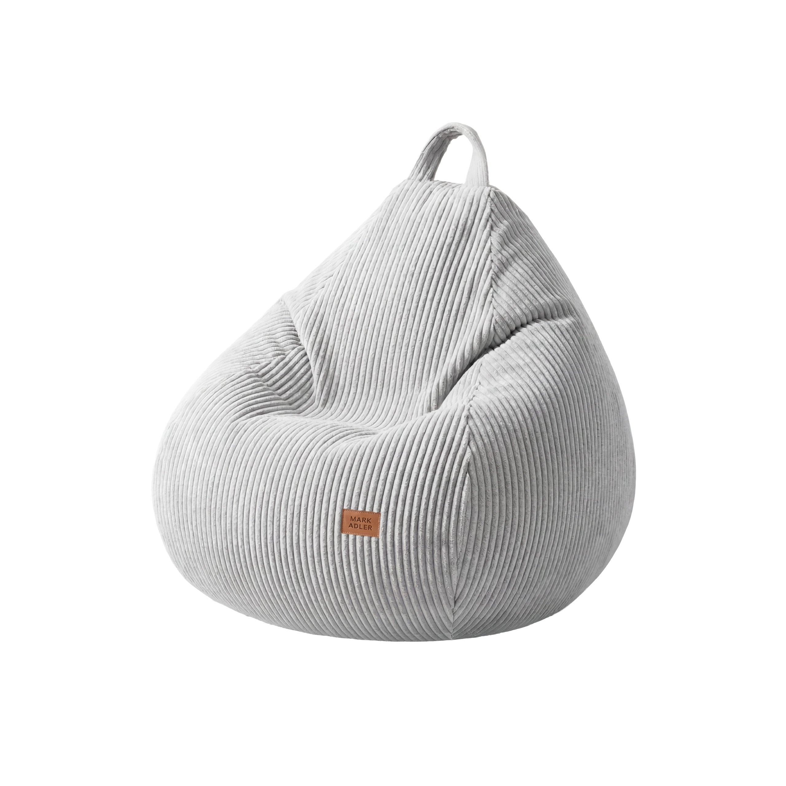 Sztruksowa pufa worek szara Mark Adler Comfy 1.0 Grey