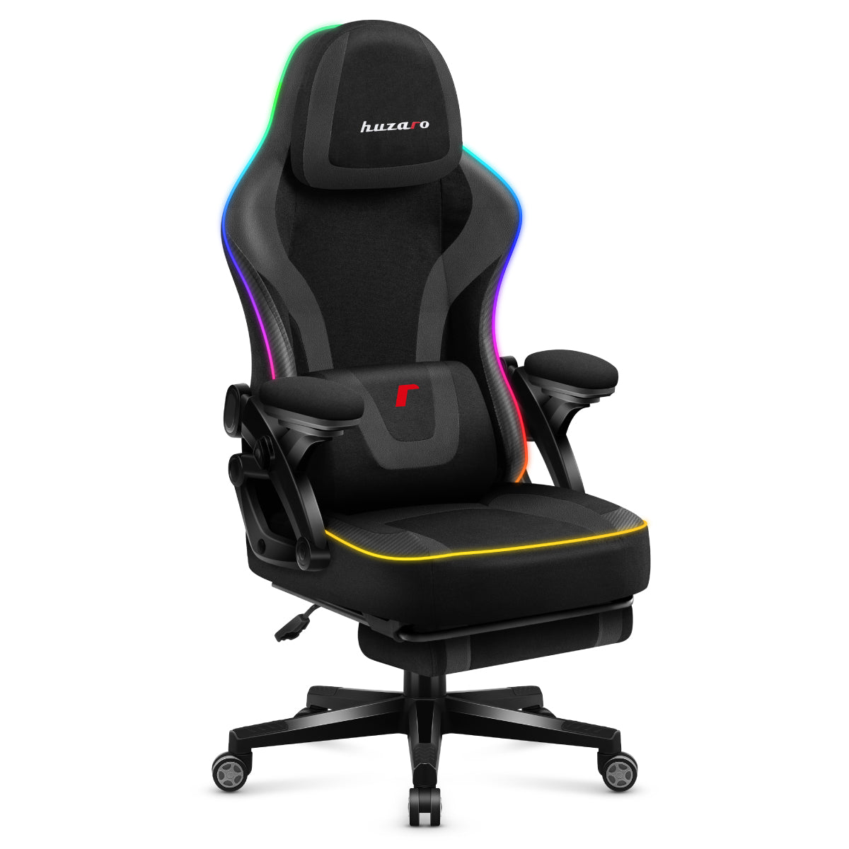 Fotel gamingowy Huzaro Force 4.6 Black RGB Smart OUTLET