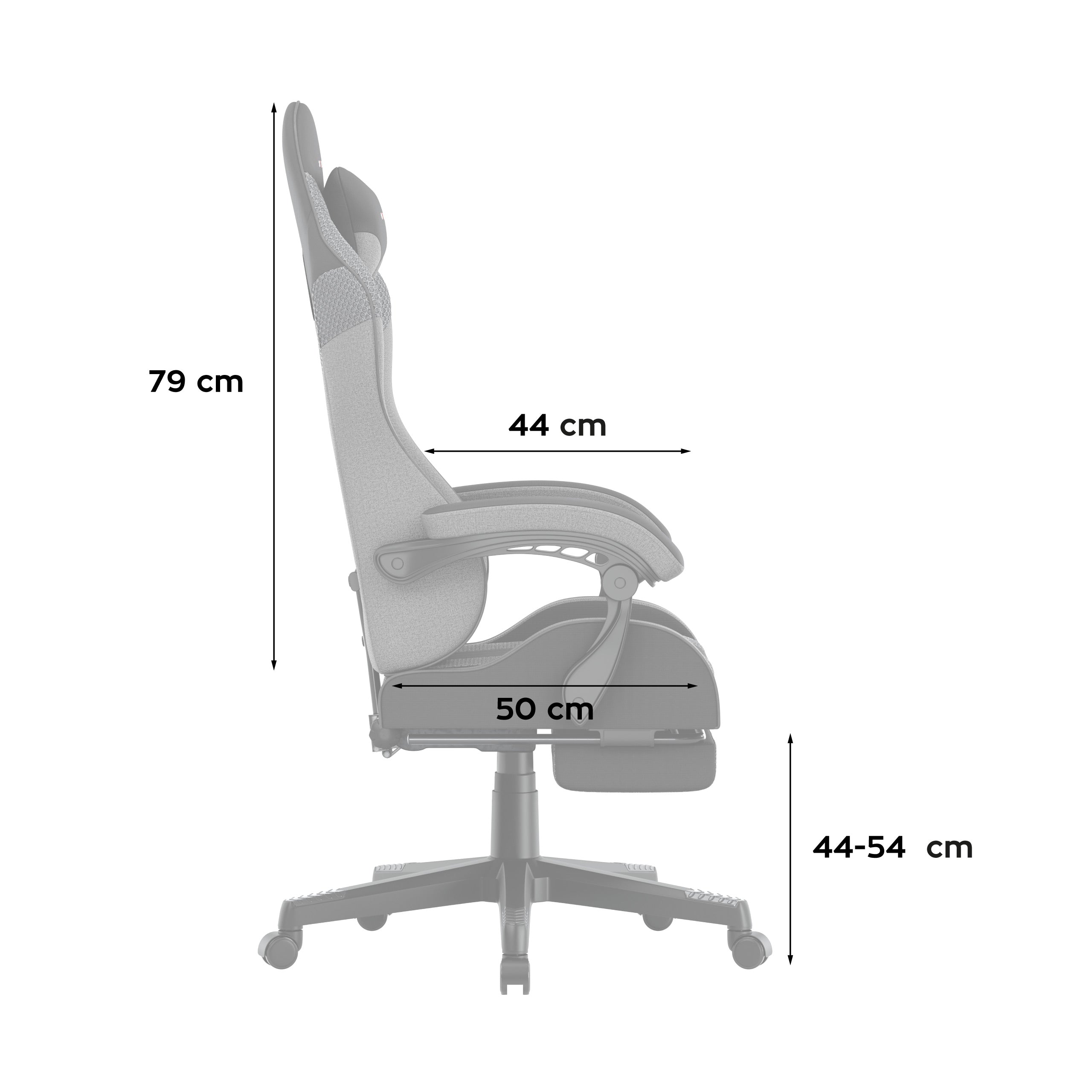 Fotel Gamingowy Huzaro Force 4.7 Grey Mesh OUTLET