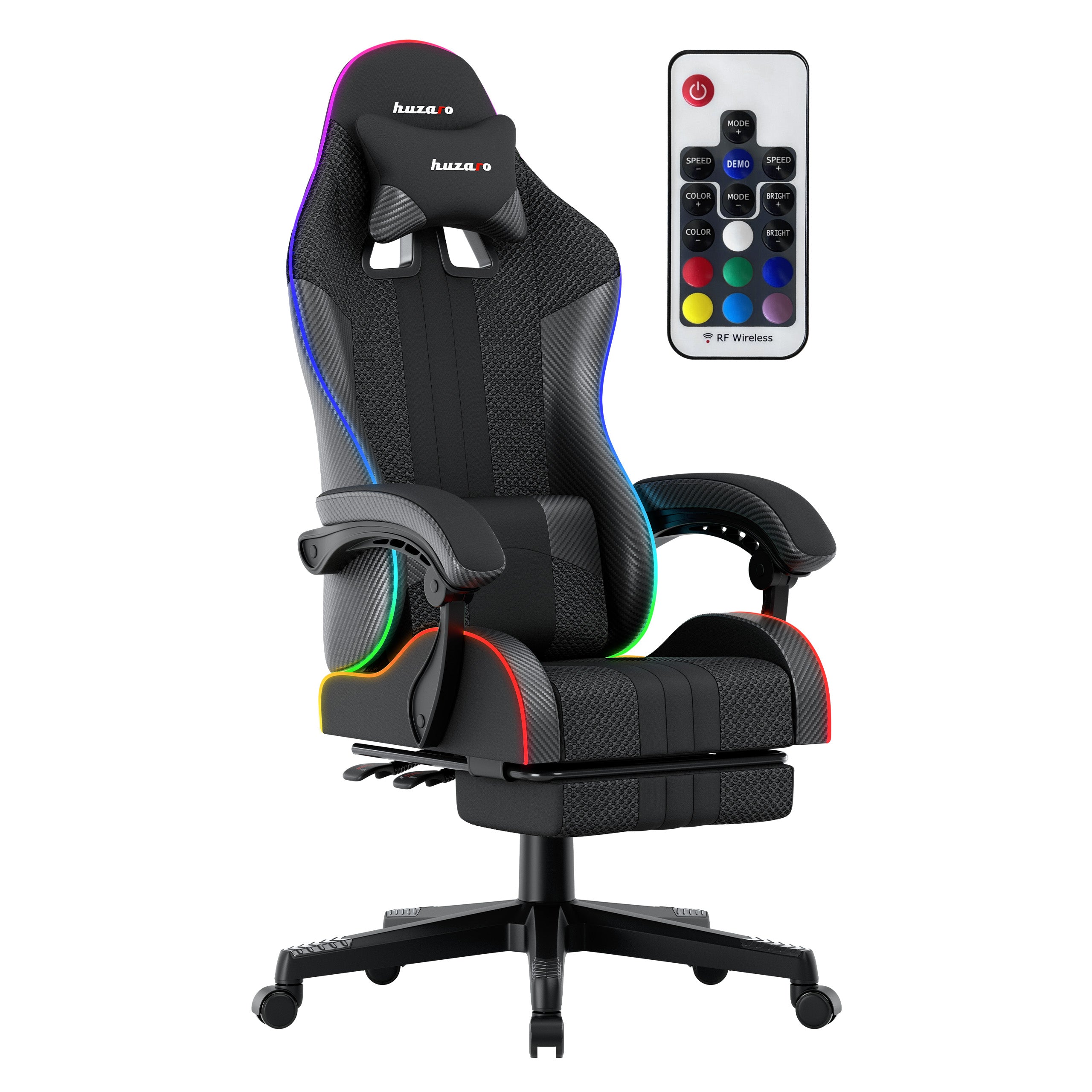 Fotel Gamingowy HUZARO Force 4.7 RGB Mesh