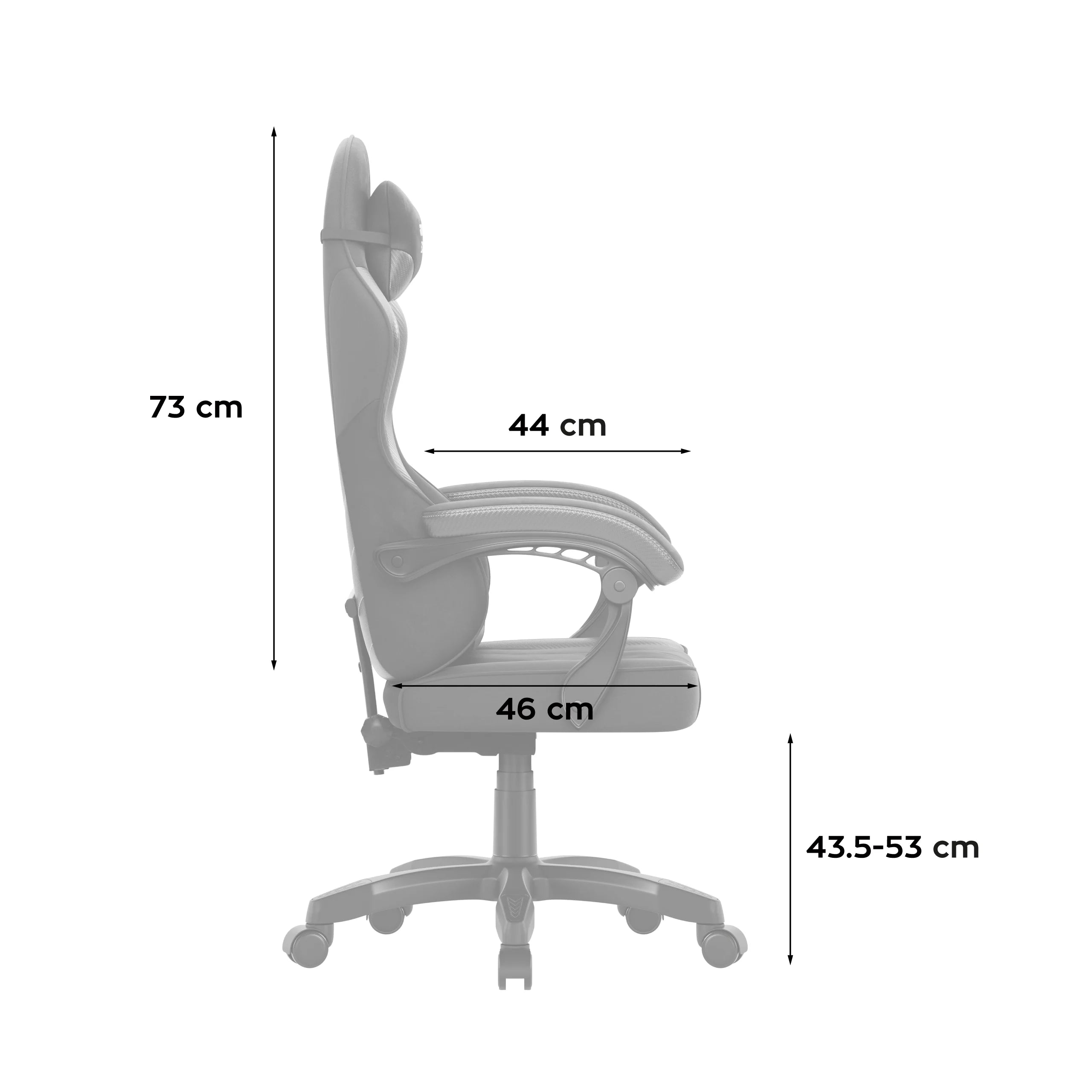 Fotel gamingowy welurowy Huzaro Force 2.7 Black Carbon