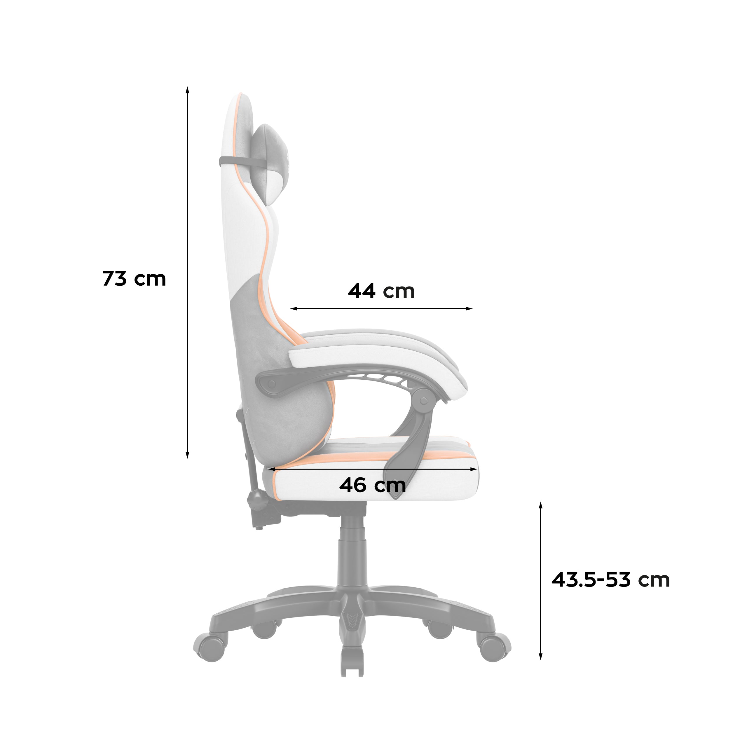 Fotel gamingowy welurowy Huzaro Force 2.7 Grey