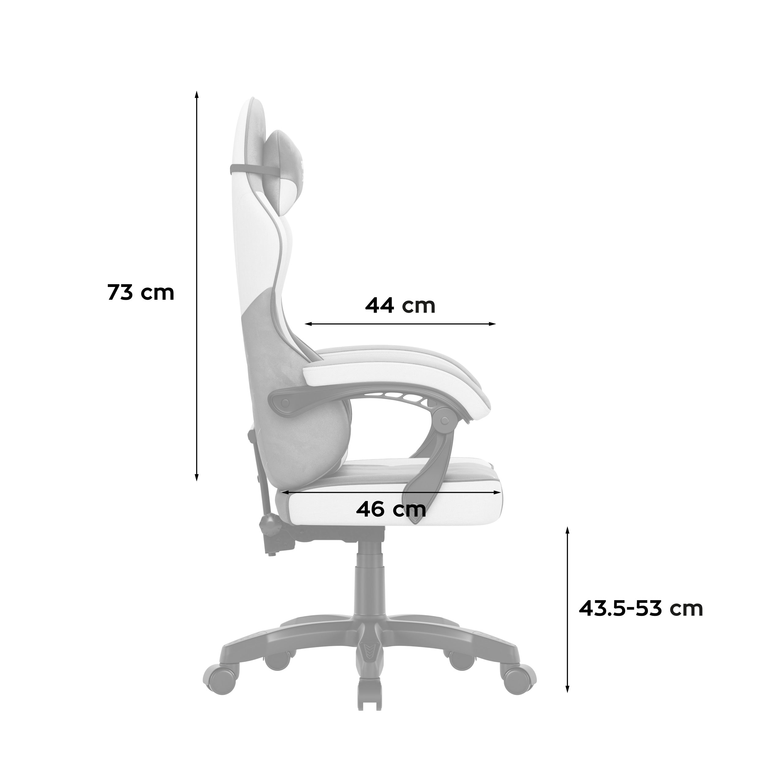Fotel gamingowy welurowy Huzaro Force 2.7 Grey
