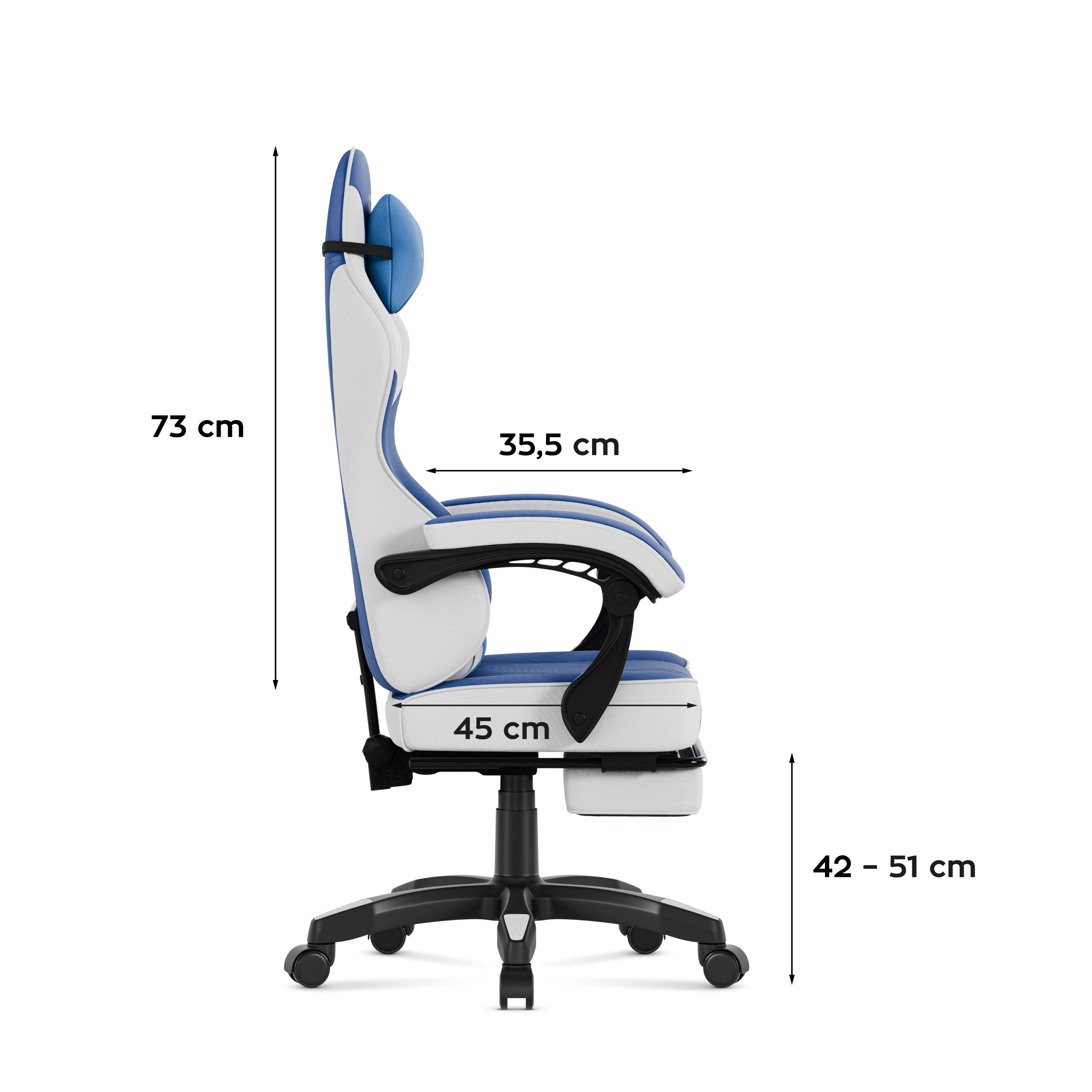 Fotel gamingowy Huzaro Force 3.7 Blue