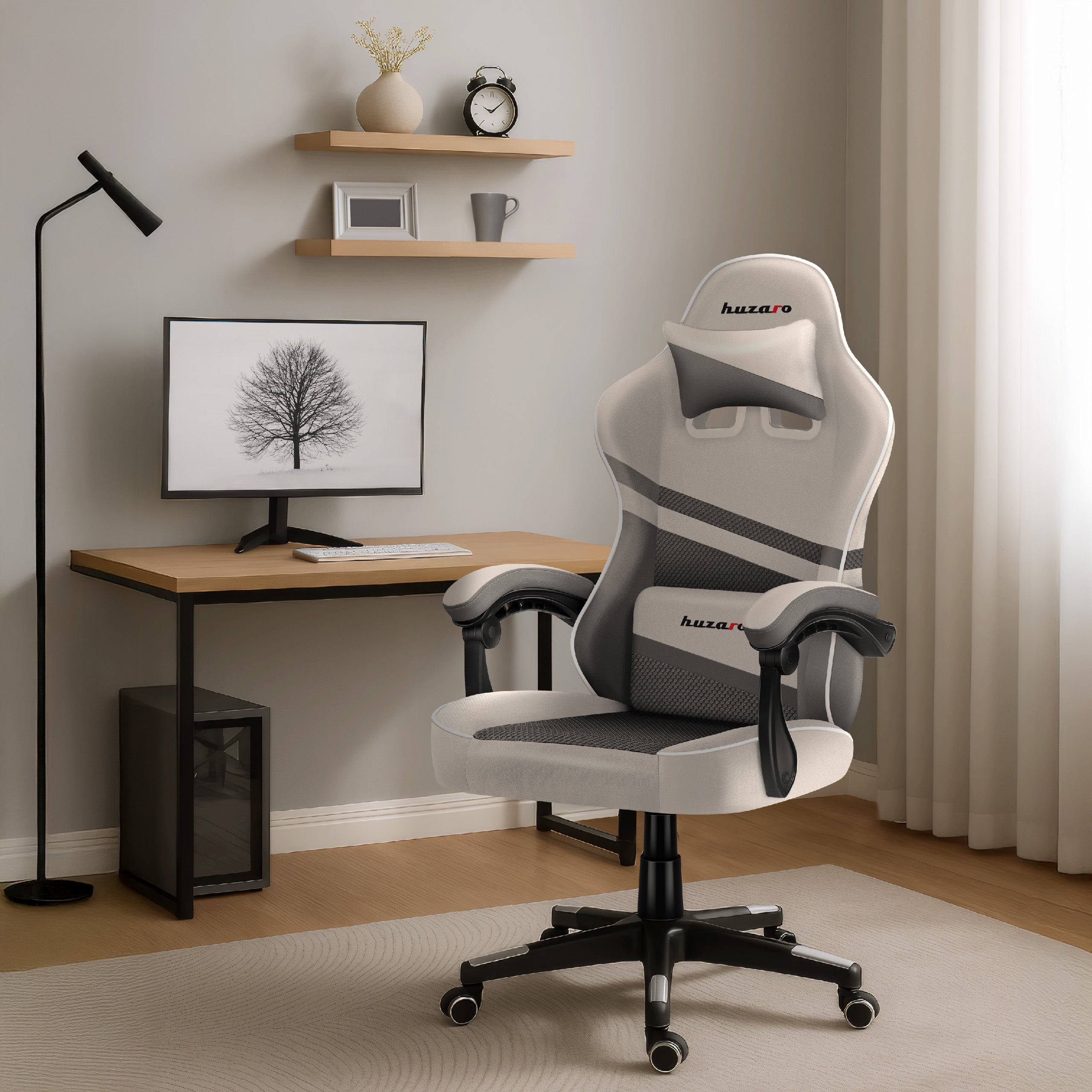 Fotel Gamingowy HUZARO FORCE 4.4 White Mesh