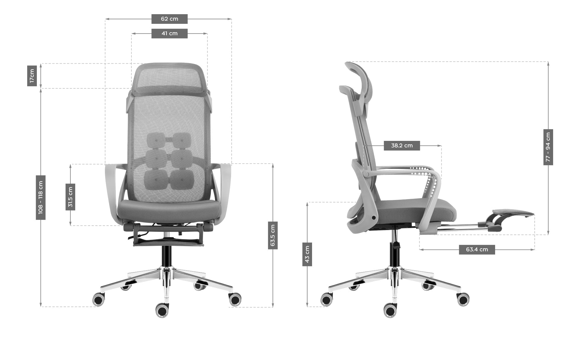 Fotel ergonomiczny Mark Adler Manager 3.6 Grey