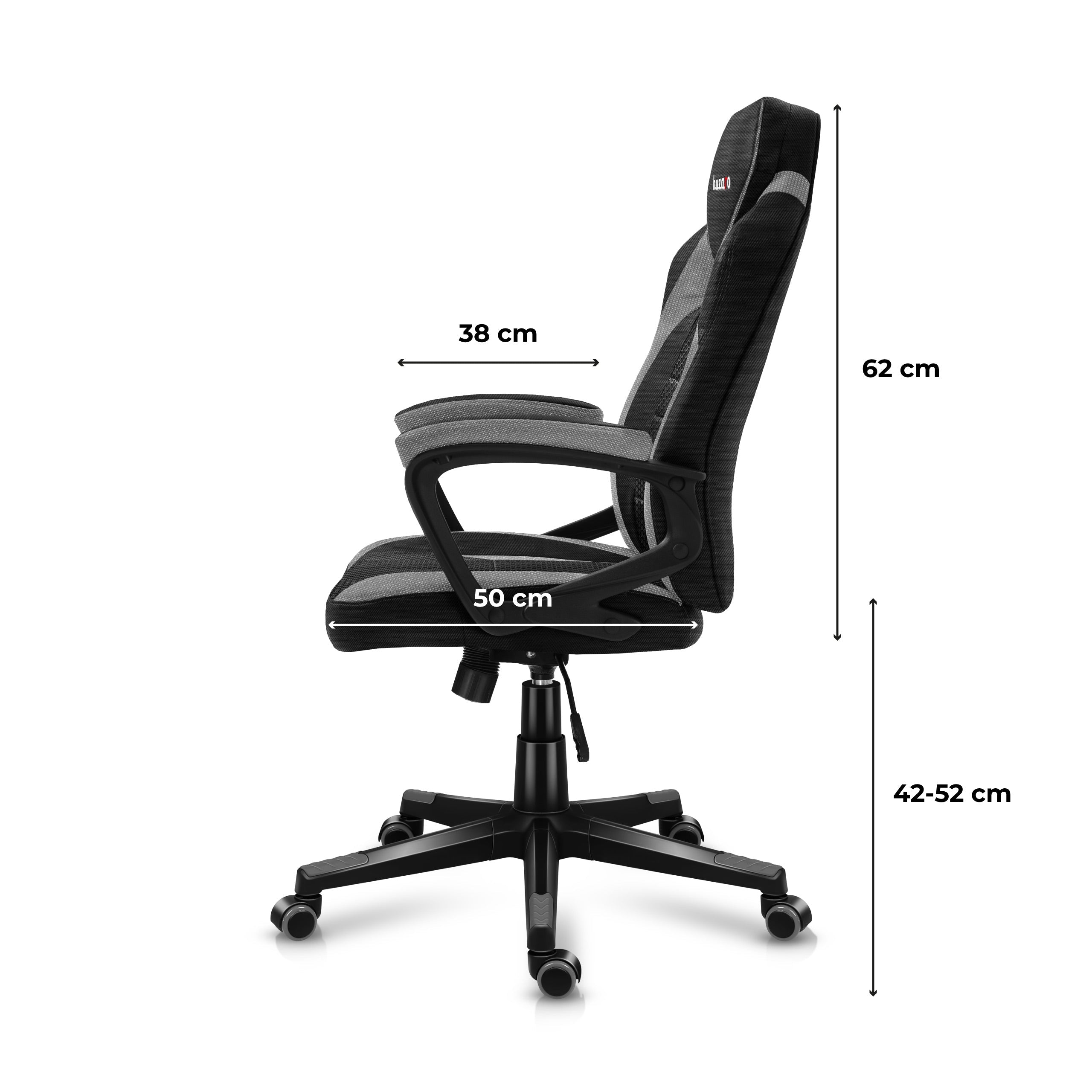 Fotel Gamingowy Huzaro FORCE 2.5 Grey Mesh