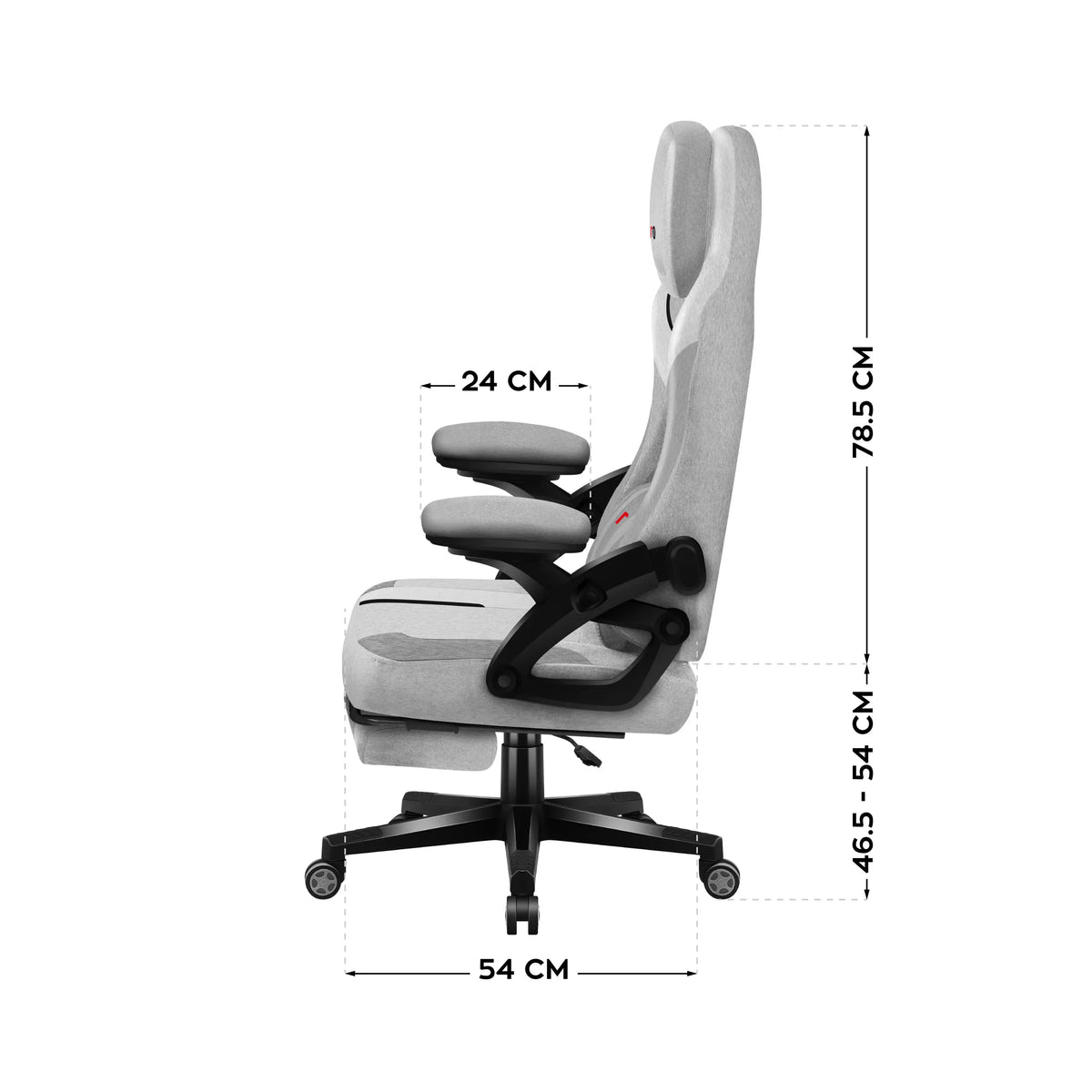 Fotel gamingowy Huzaro Force 4.6 Grey OUTLET