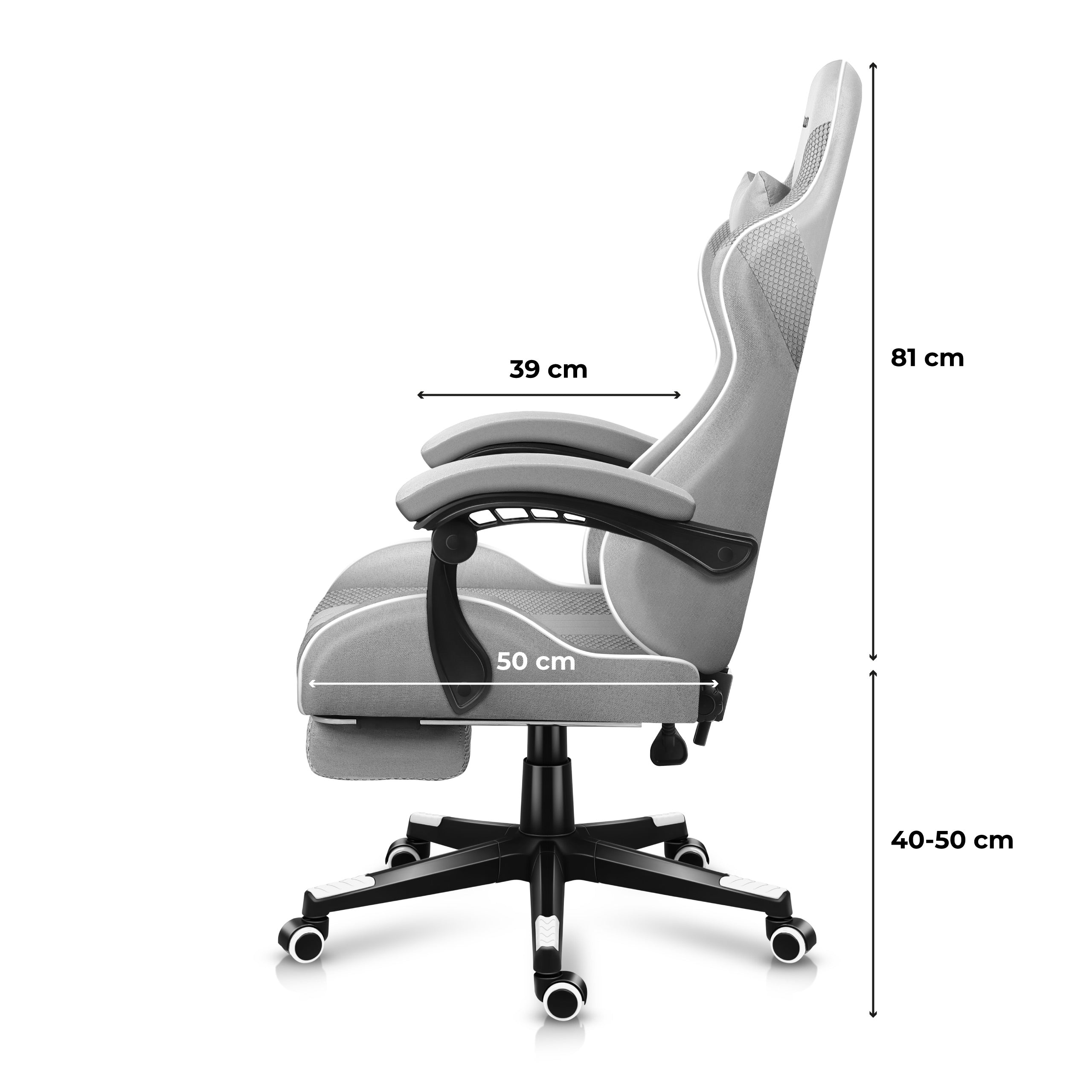Fotel Gamingowy HUZARO Force 4.7 White Mesh