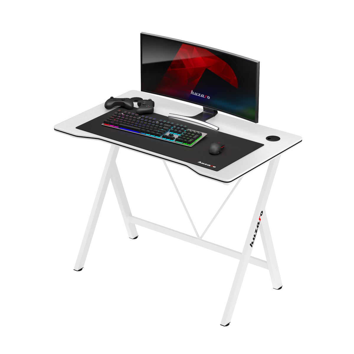 Huzaro Hero 1.4 White Gaming Desk 100 cm