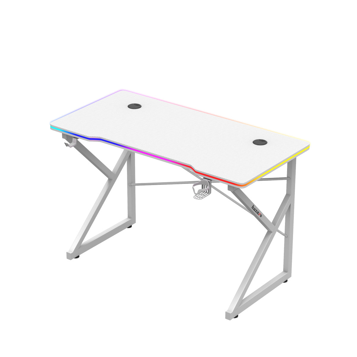 Biurko Gamingowe Huzaro Hero 1.7 RGB White 120 cm OUTLET