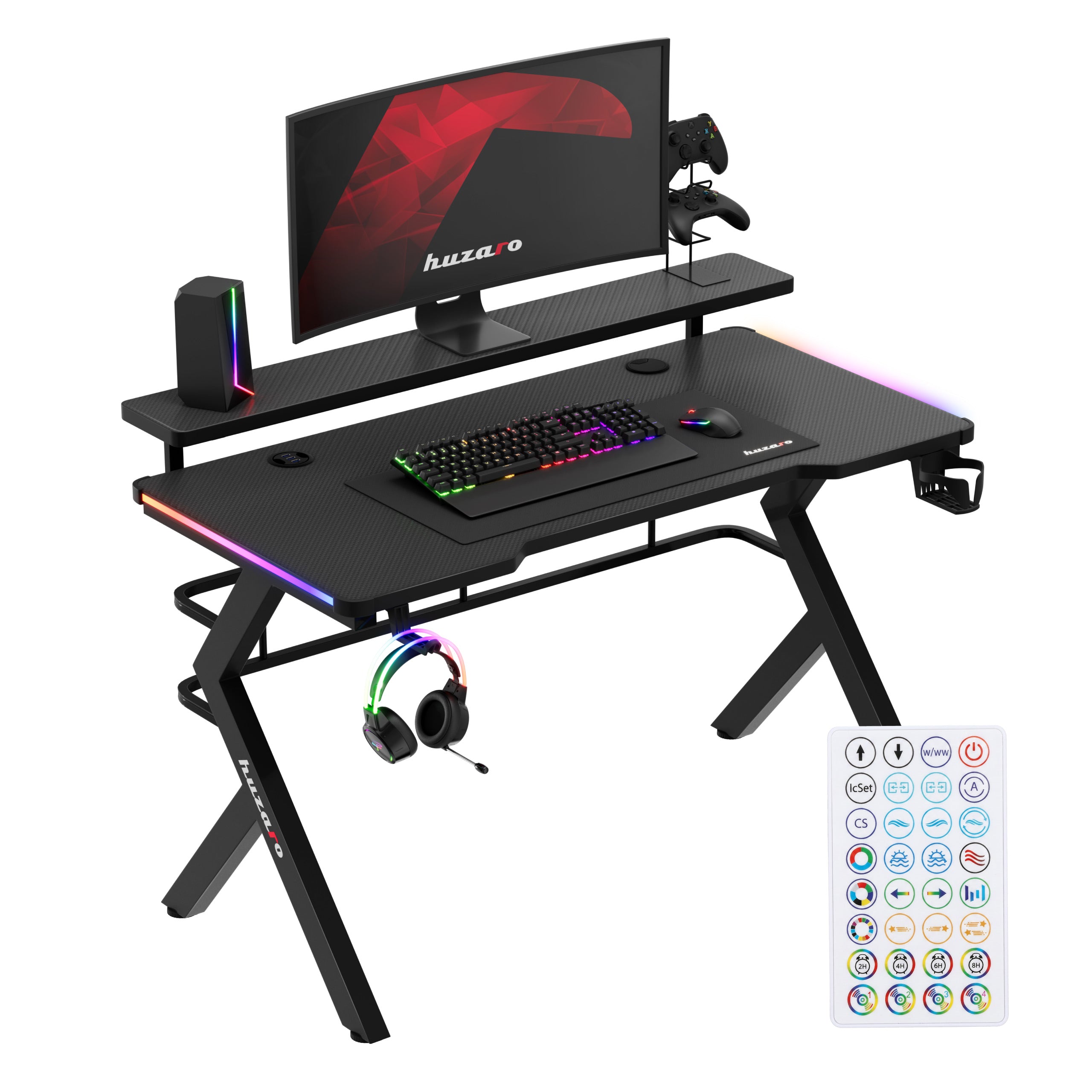 Biurko Gamingowe Huzaro Hero 5.0 RGB LED 120 cm