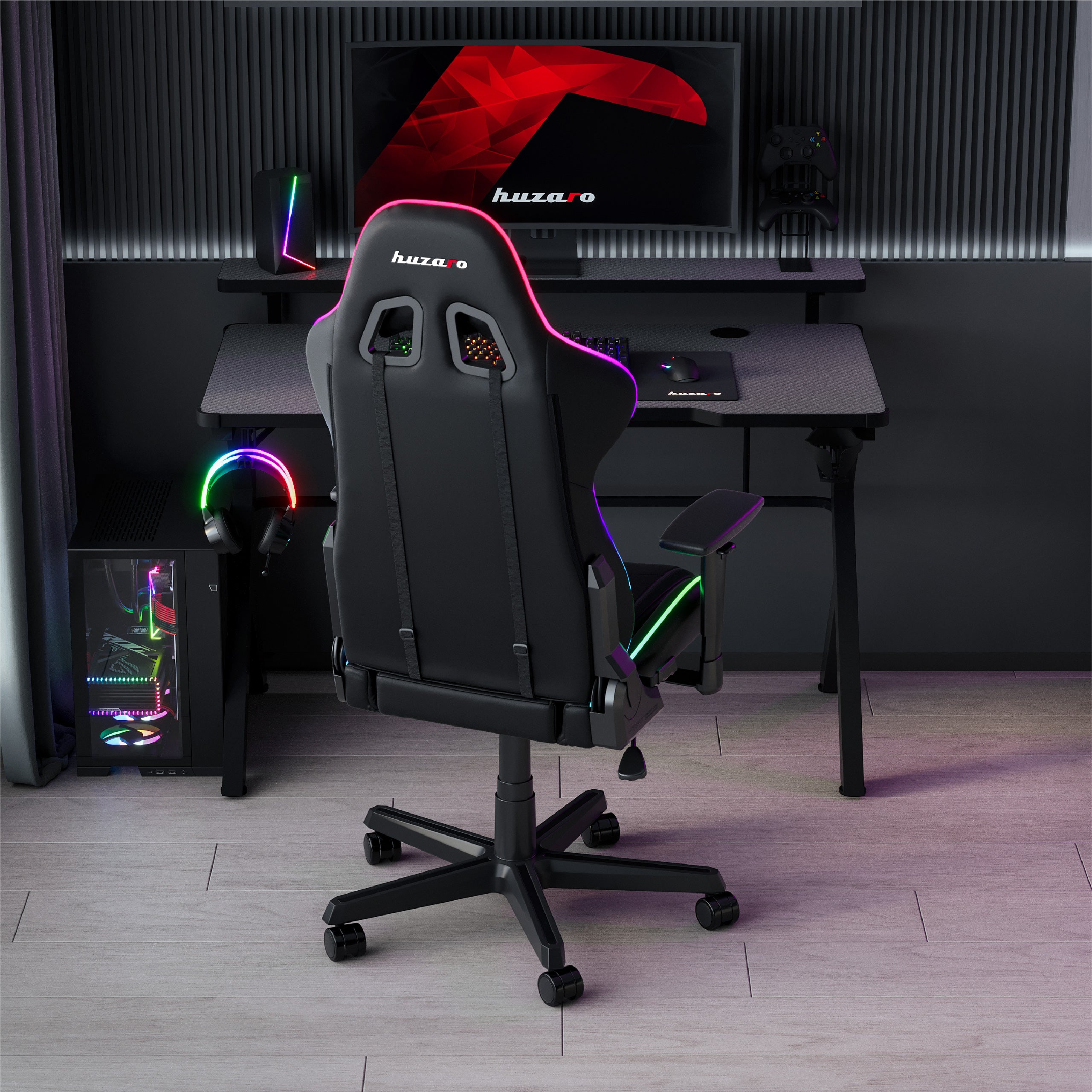 Biurko Gamingowe Huzaro Hero 5.0 RGB LED 120 cm