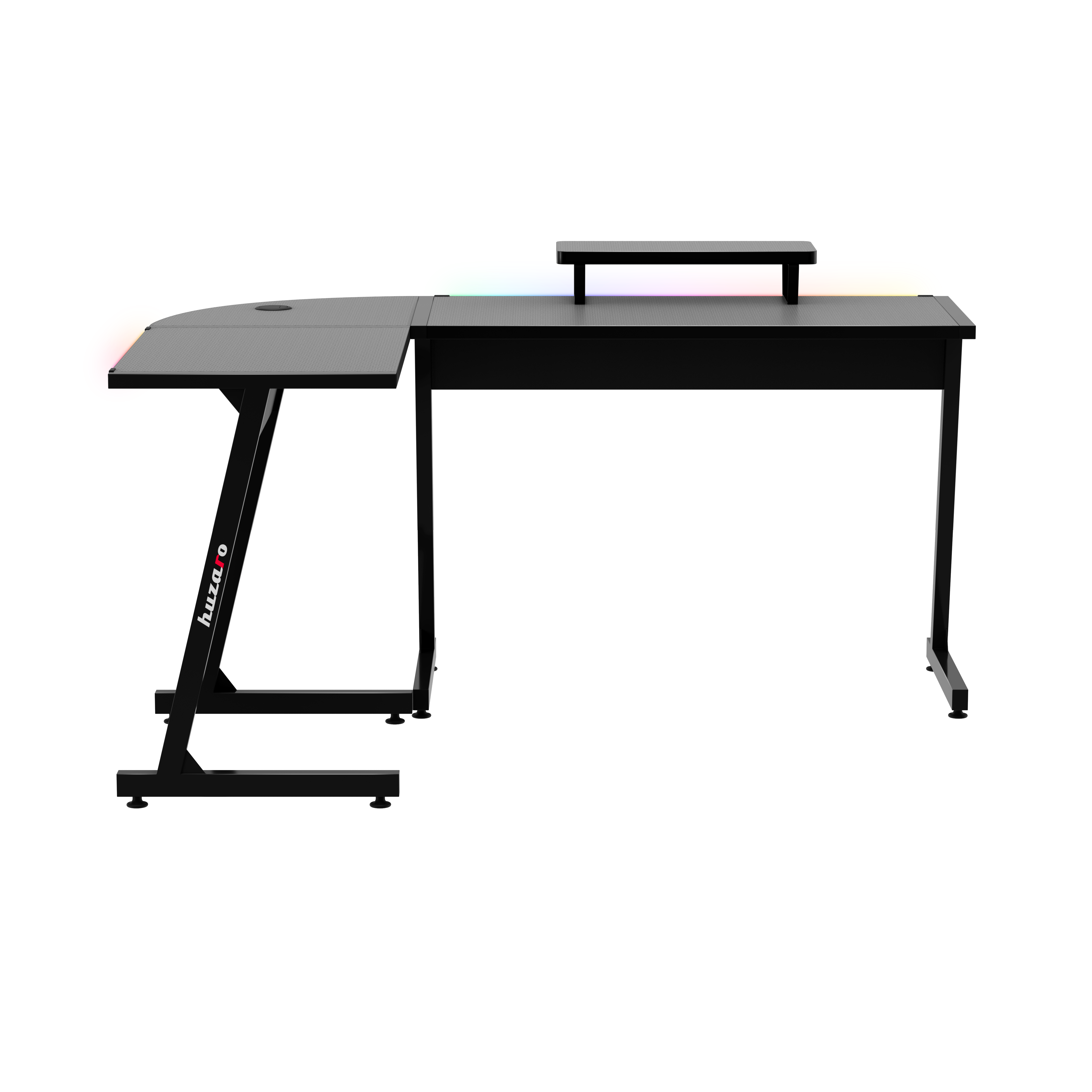 Biurko Gamingowe HUZARO HERO 6.0 Black RGB Smart 147 cm