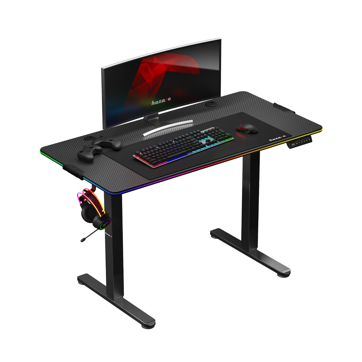 Biurko Elektryczne Huzaro Hero 8.2 RGB 120 cm OUTLET