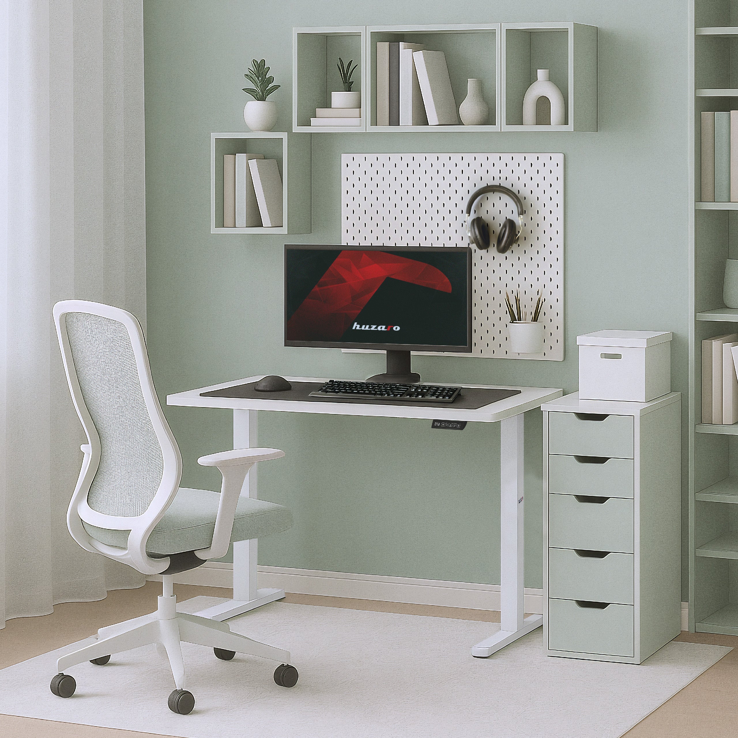 Biurko elektryczne Huzaro Hero 7.9 White 100 cm