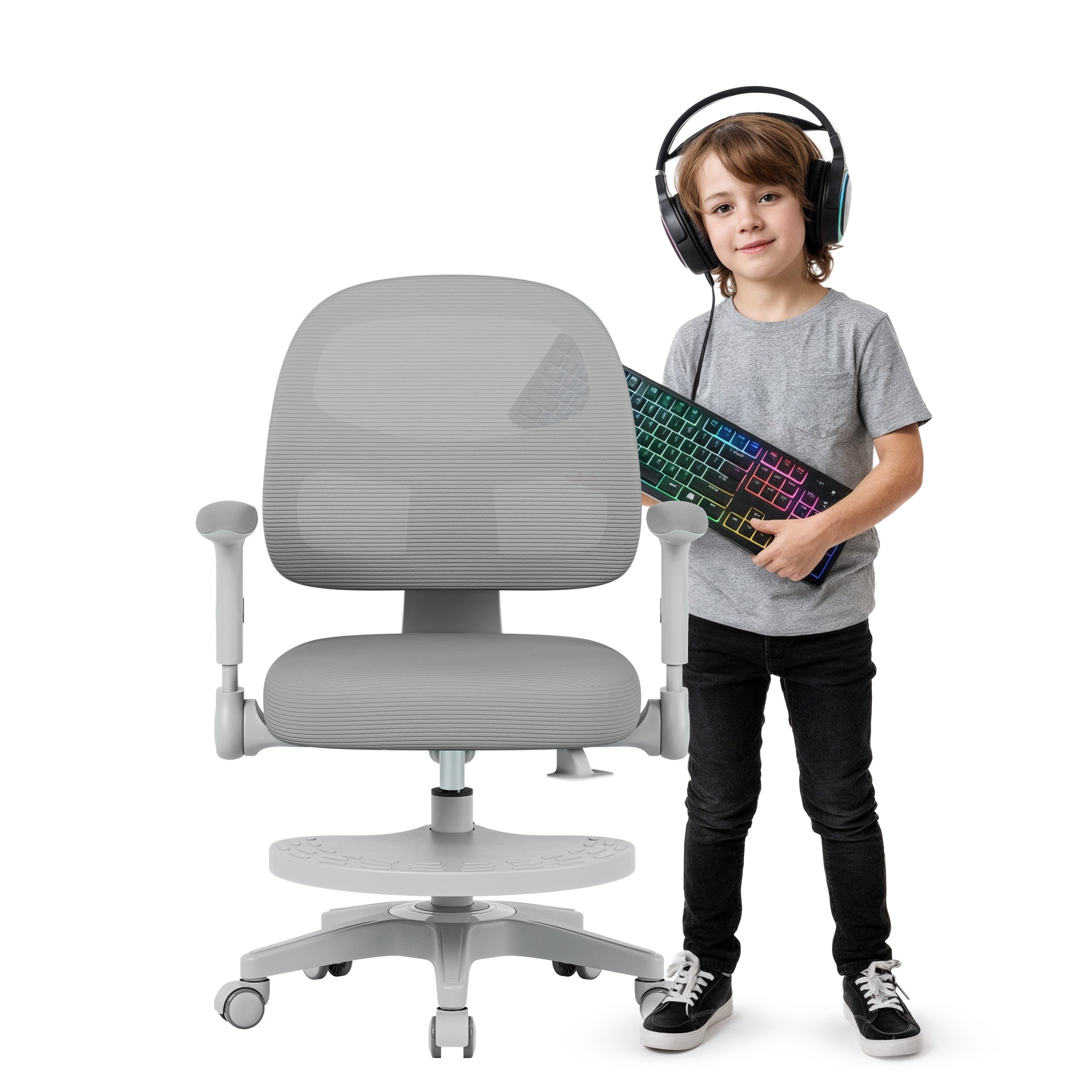 Fotel obrotowy Mark Adler JUNIOR 5.0 Grey OUTLET