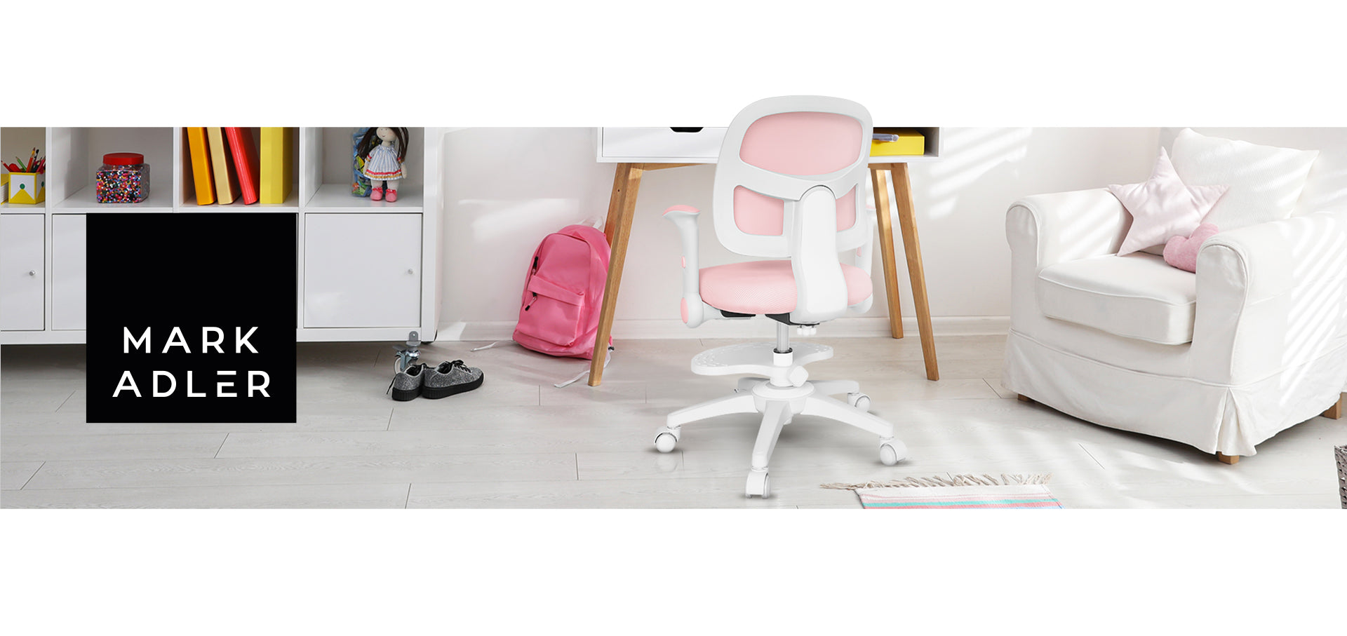 Fotel obrotowy Mark Adler JUNIOR 5.0 Pink