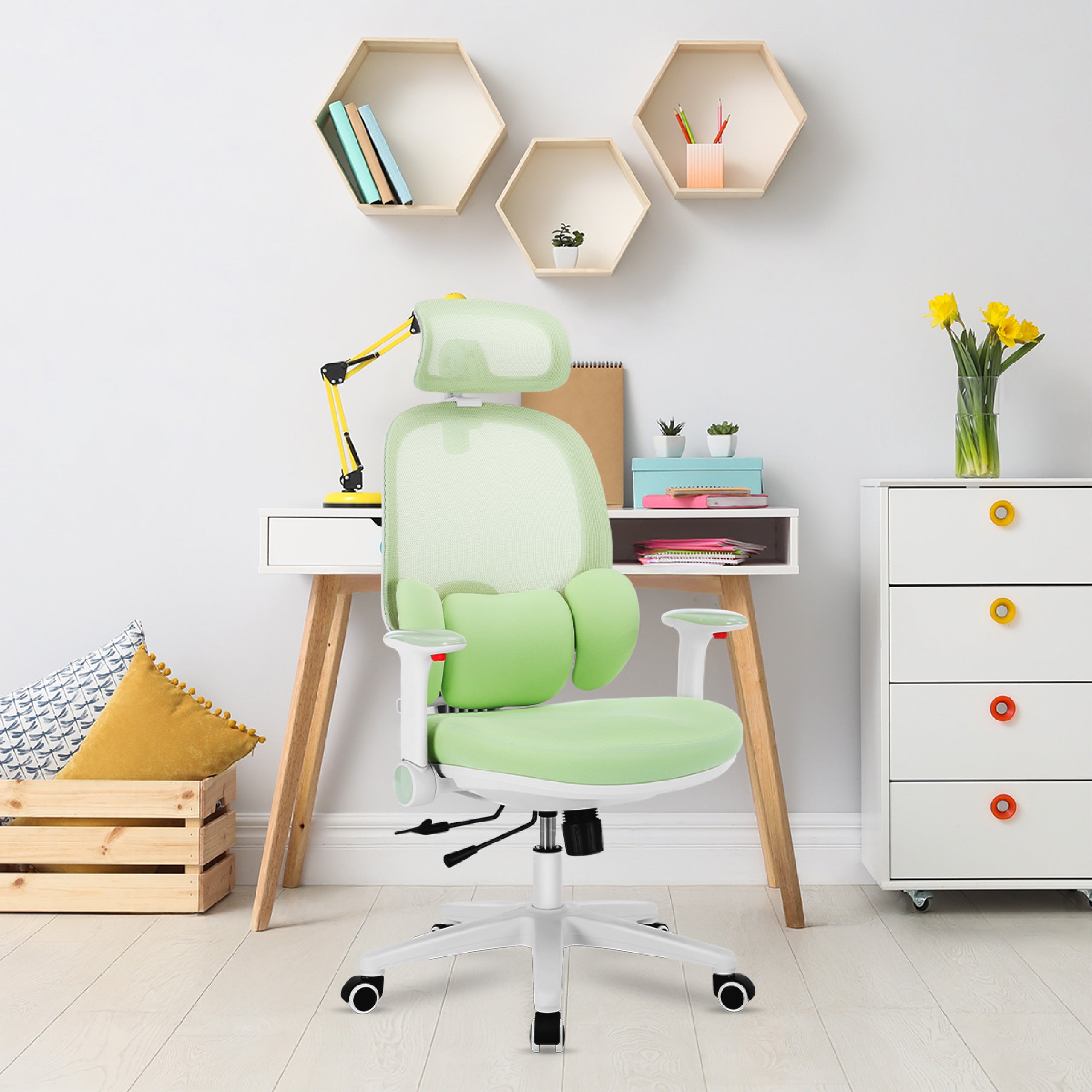 Ergonomiczny fotel dla dziecka Mark Adler Junior 6.3 Green