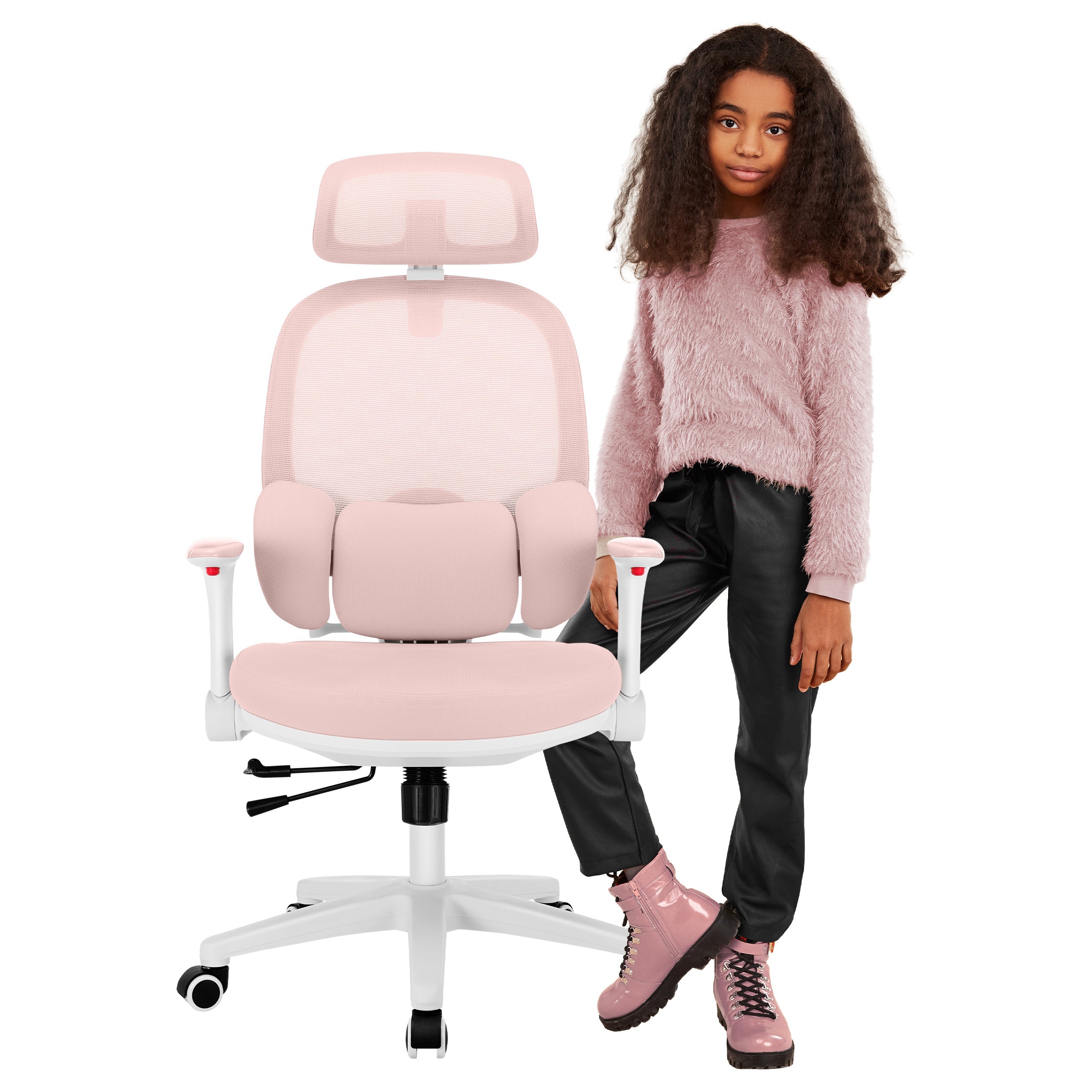 Ergonomiczny fotel dla dziecka Mark Adler Junior 6.3 Pink OUTLET