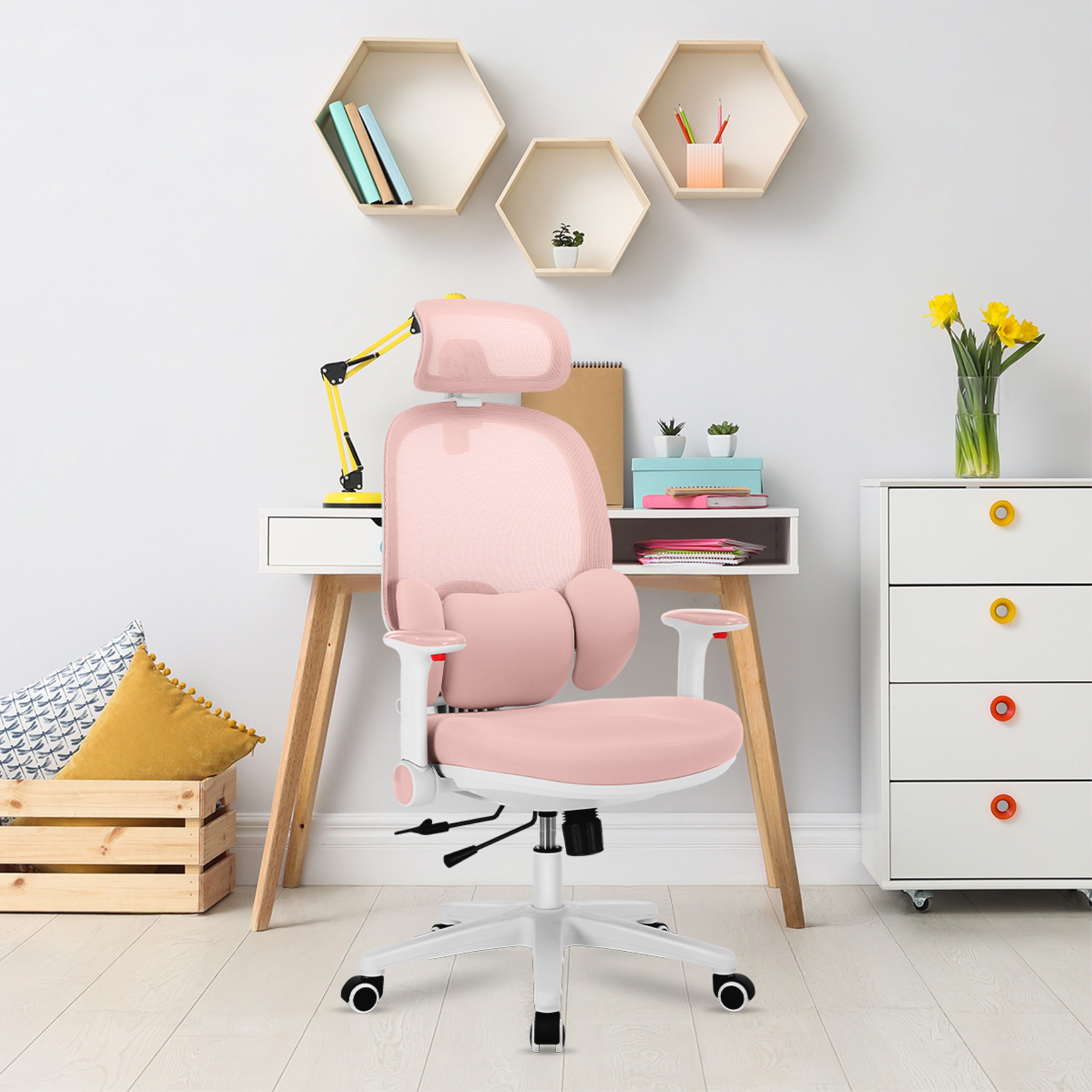 Ergonomiczny fotel dla dziecka Mark Adler Junior 6.3 Pink
