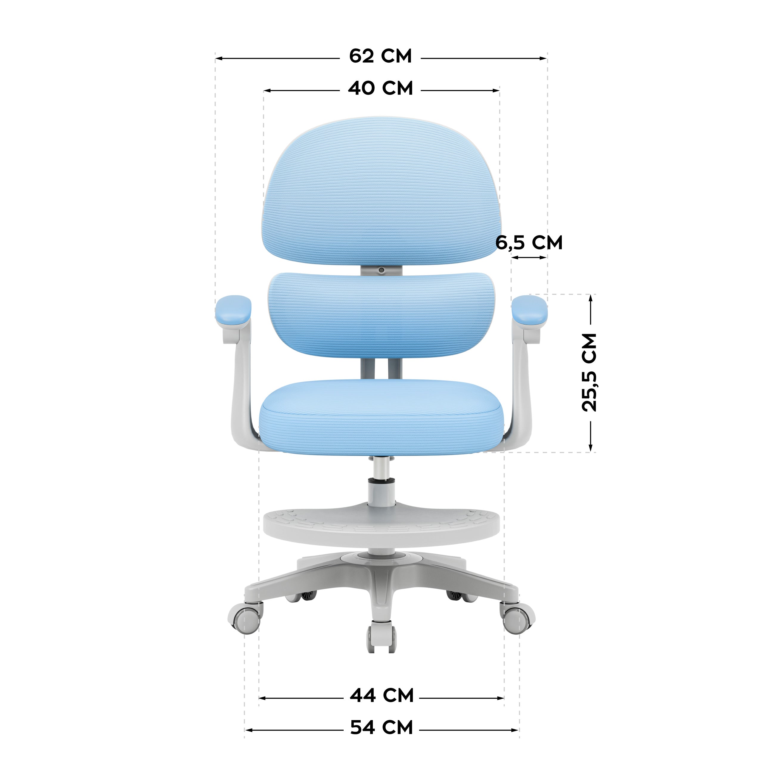 Fotel ergonomiczny dla dzieci Mark Adler Junior 4.4 Blue