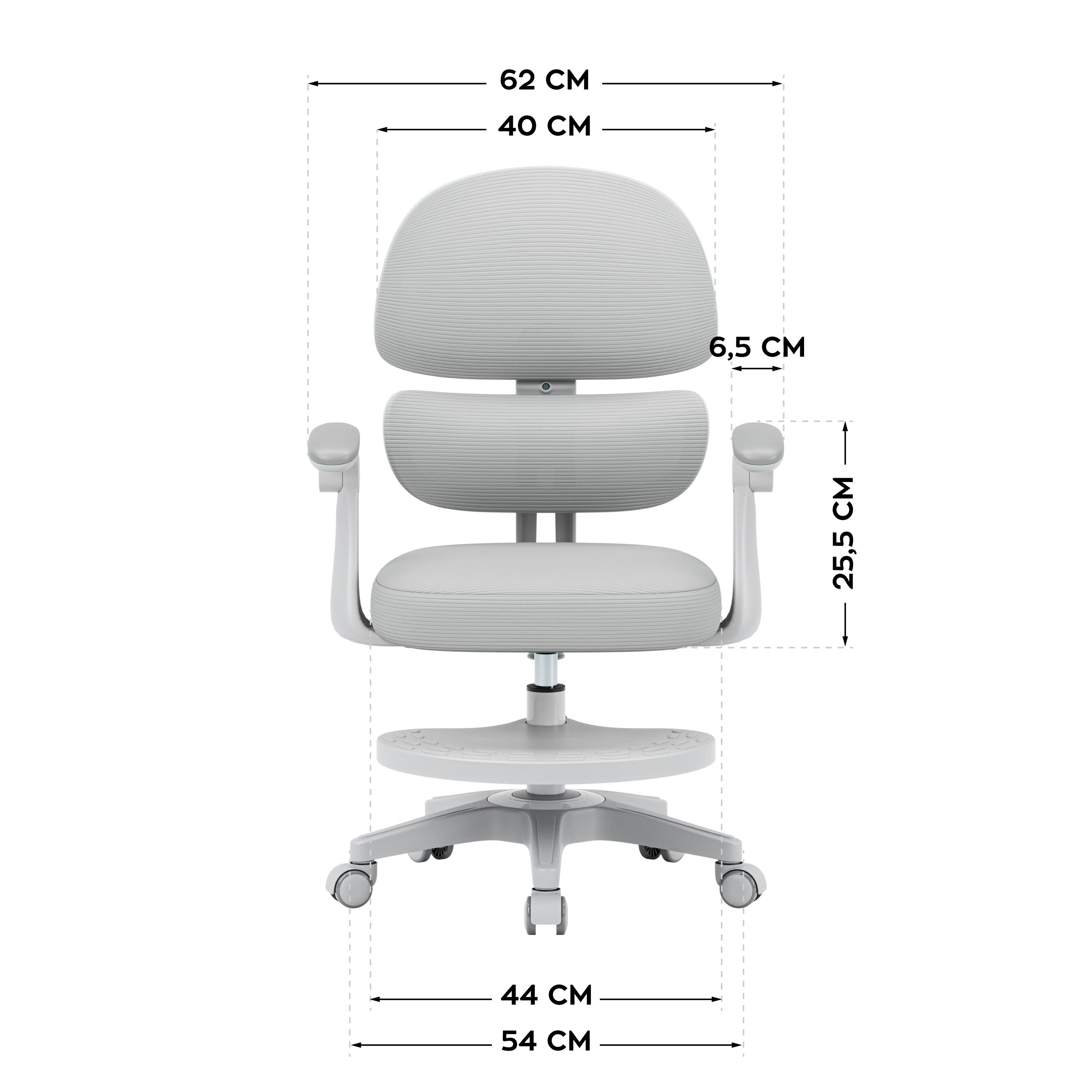 Fotel ergonomiczny dla dzieci Mark Adler Junior 4.4 Grey