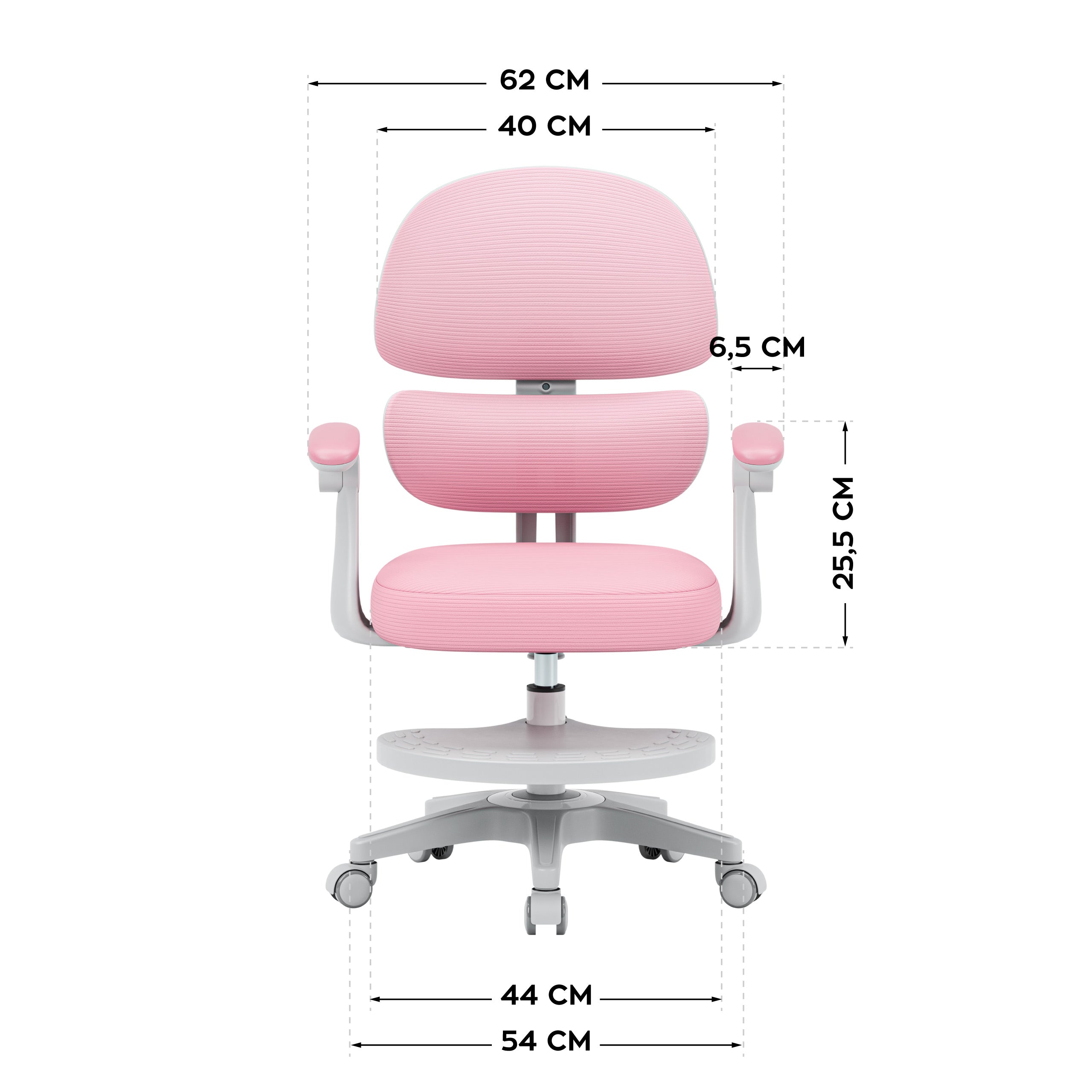 Fotel ergonomiczny dla dzieci Mark Adler Junior 4.4 Pink