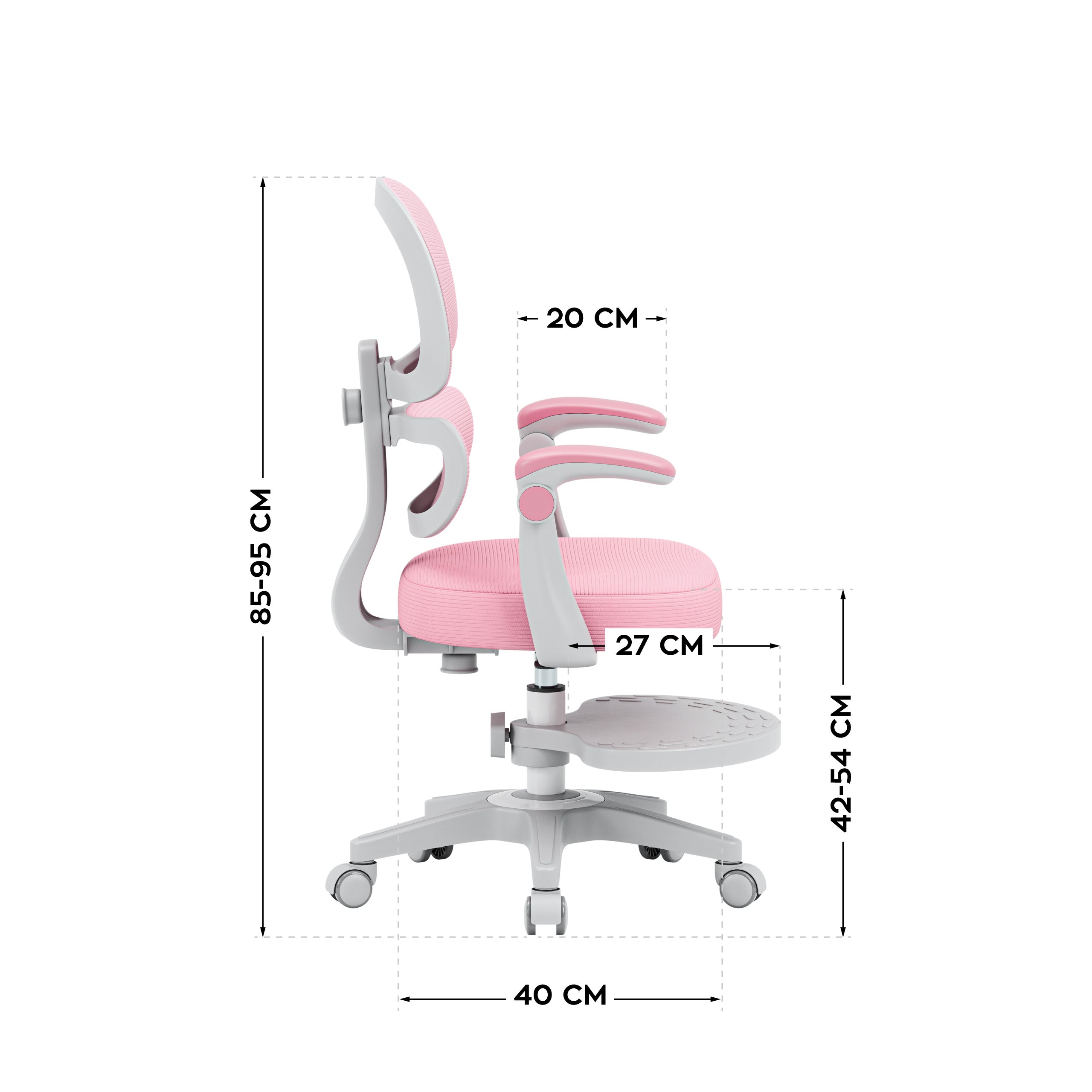 Fotel ergonomiczny dla dzieci Mark Adler Junior 4.4 Pink