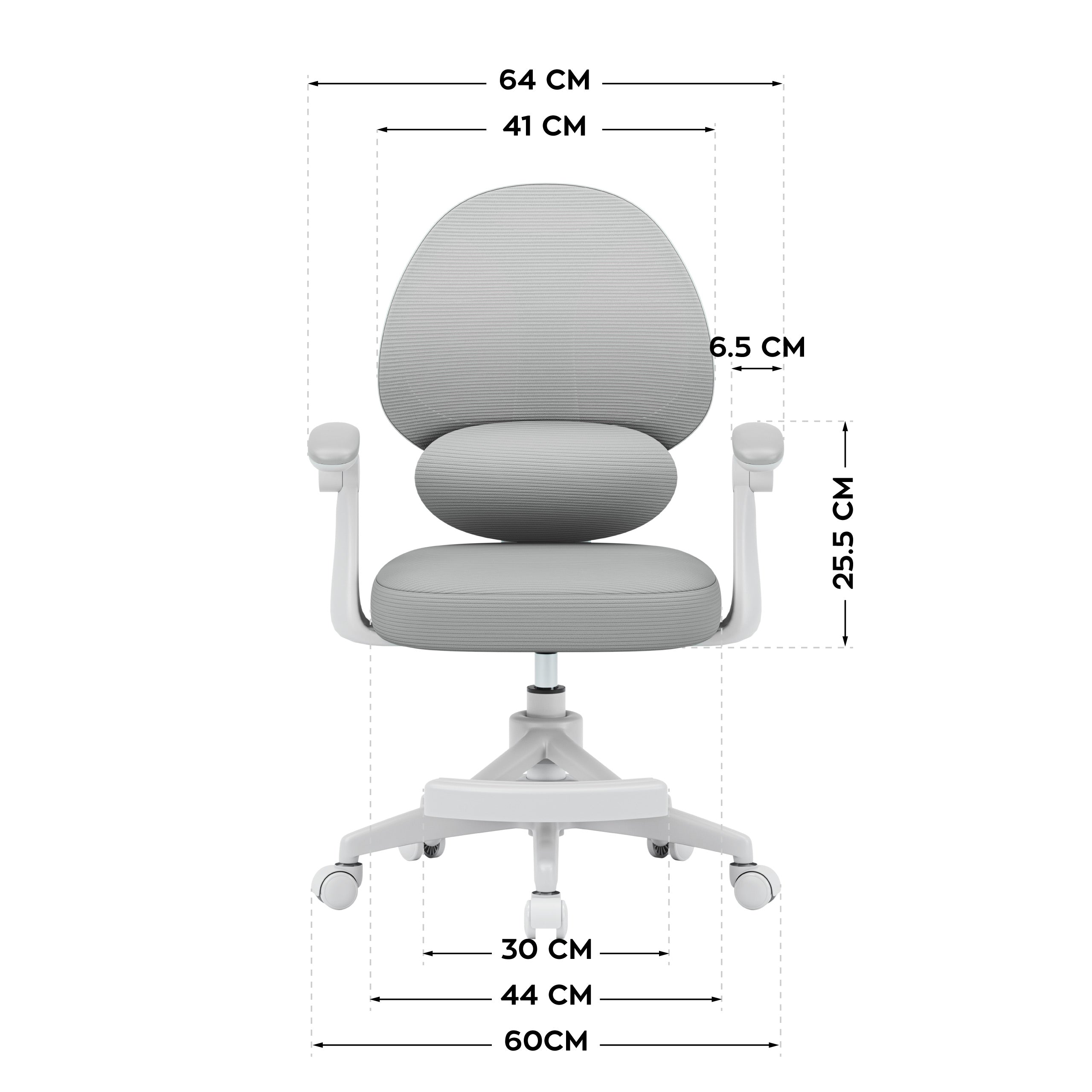 Fotel do biurka dla dziecka Mark Adler Junior 4.5 Grey