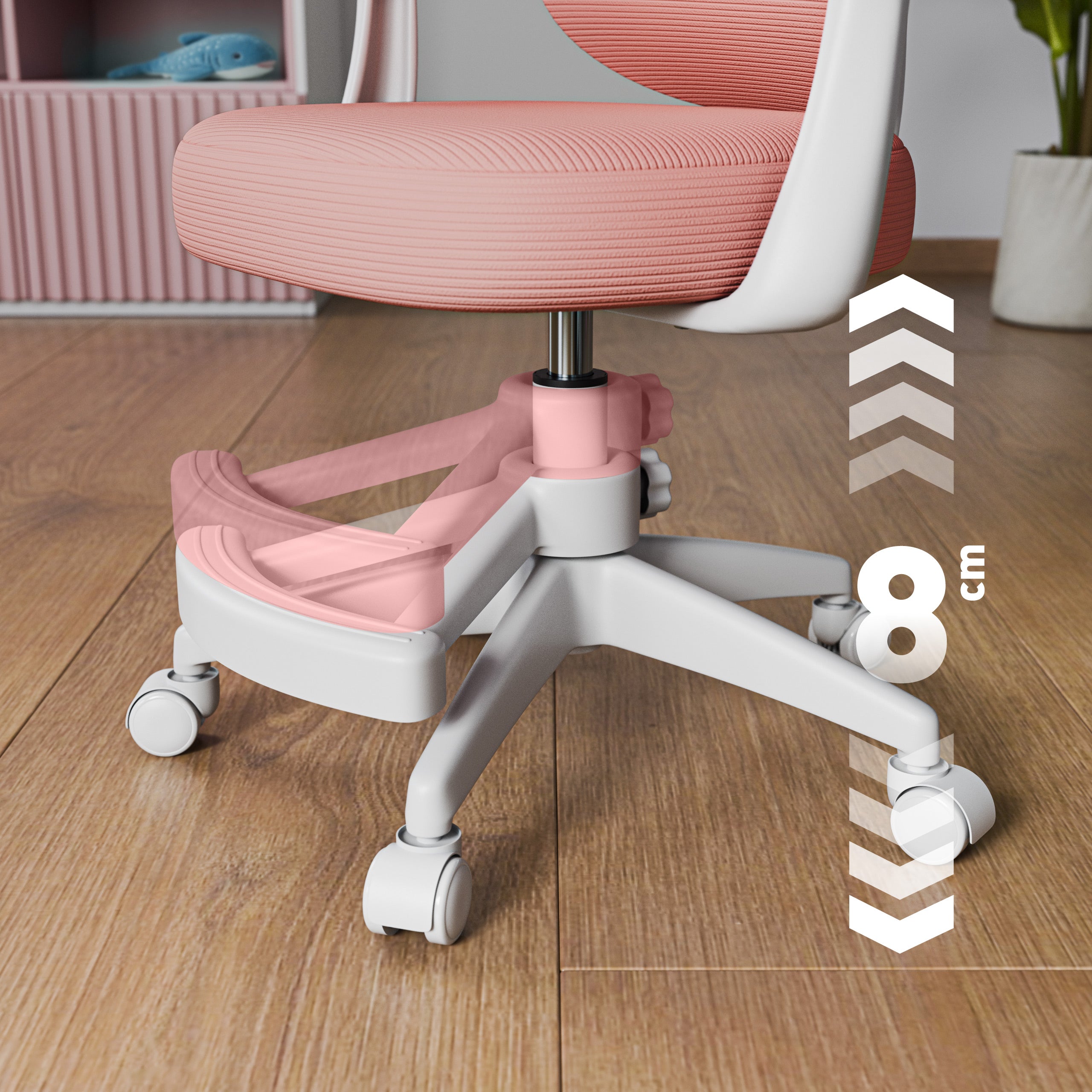 Fotel do biurka dla dziecka Mark Adler Junior 4.5 Pink