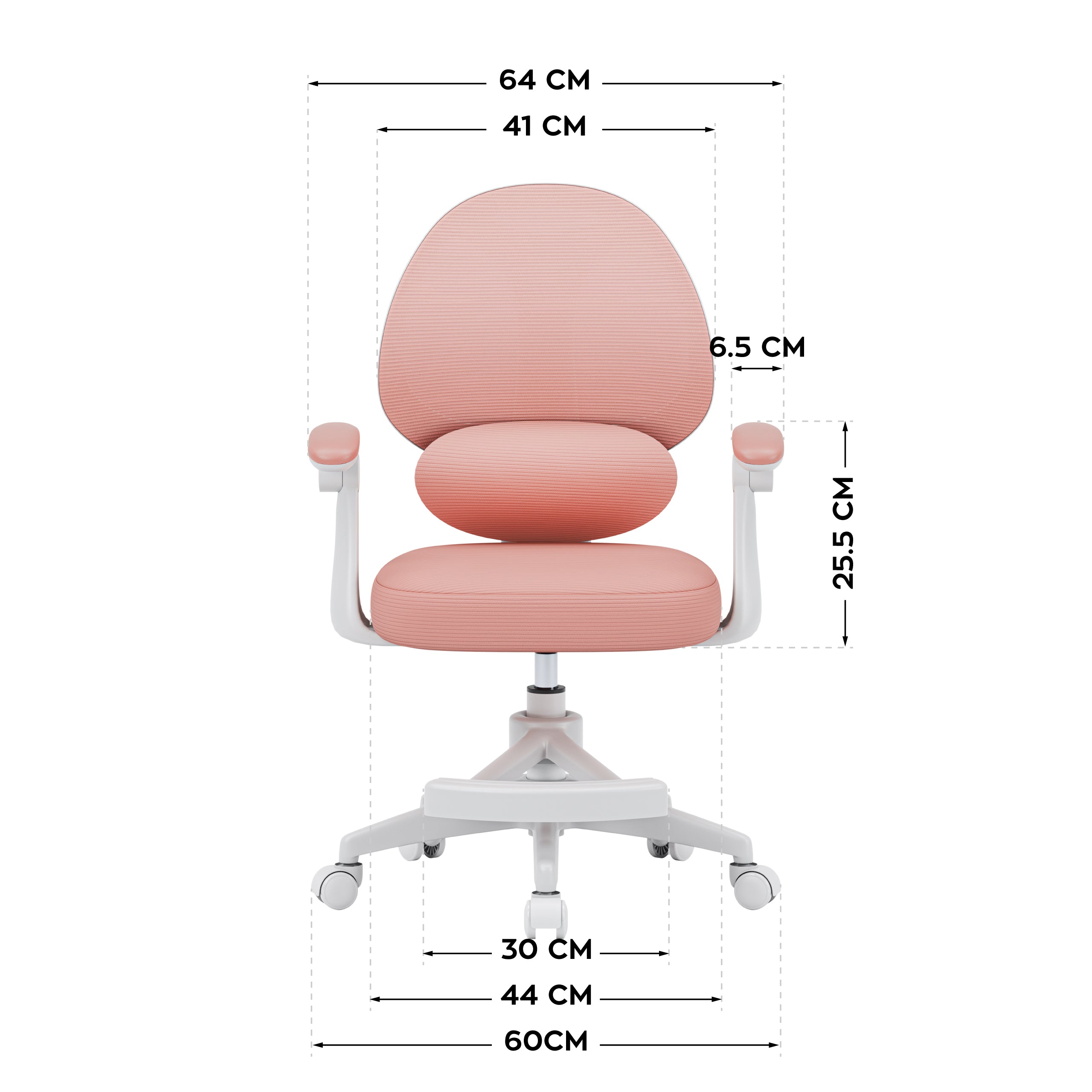 Fotel do biurka dla dziecka Mark Adler Junior 4.5 Pink