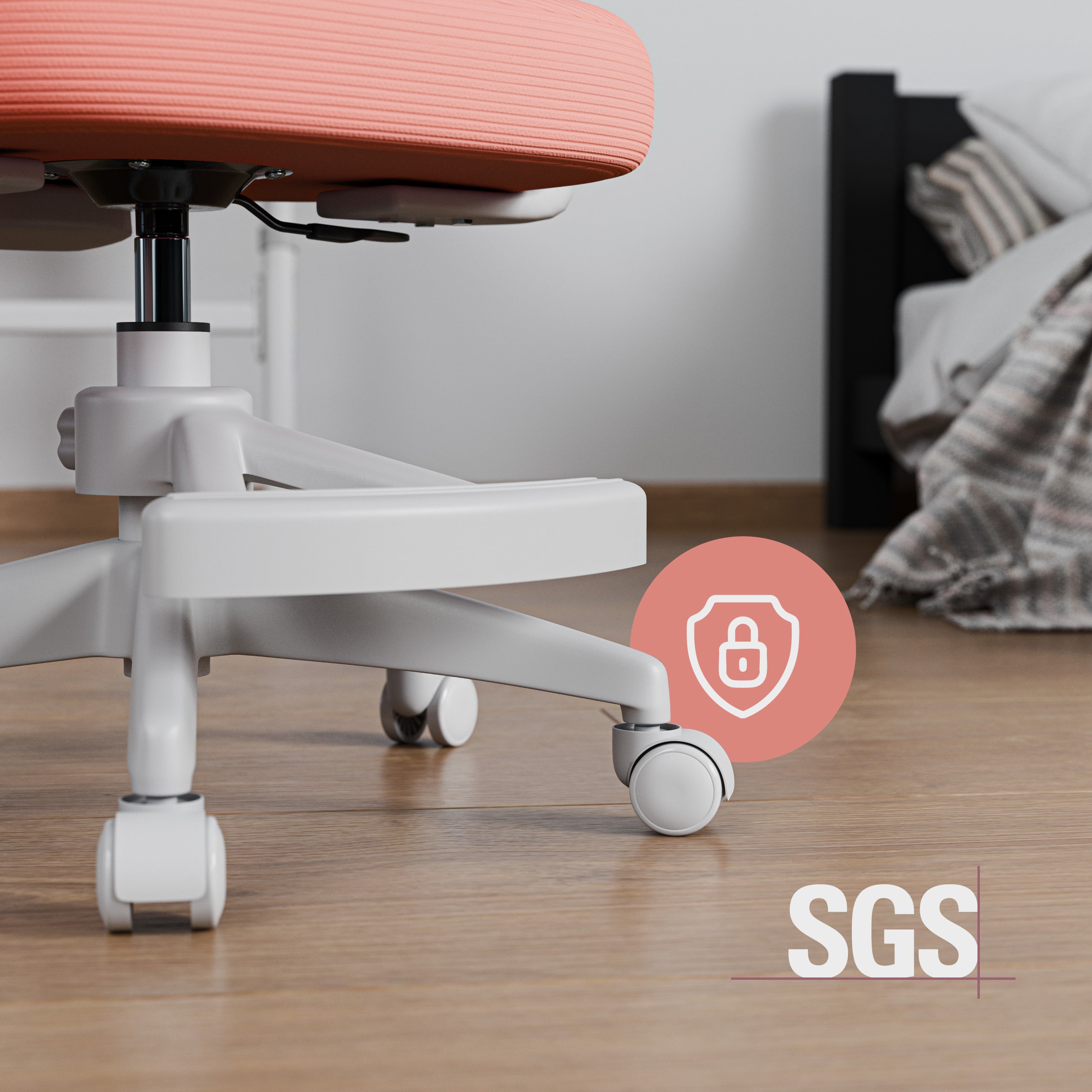 Fotel do biurka dla dziecka Mark Adler Junior 4.5 Pink