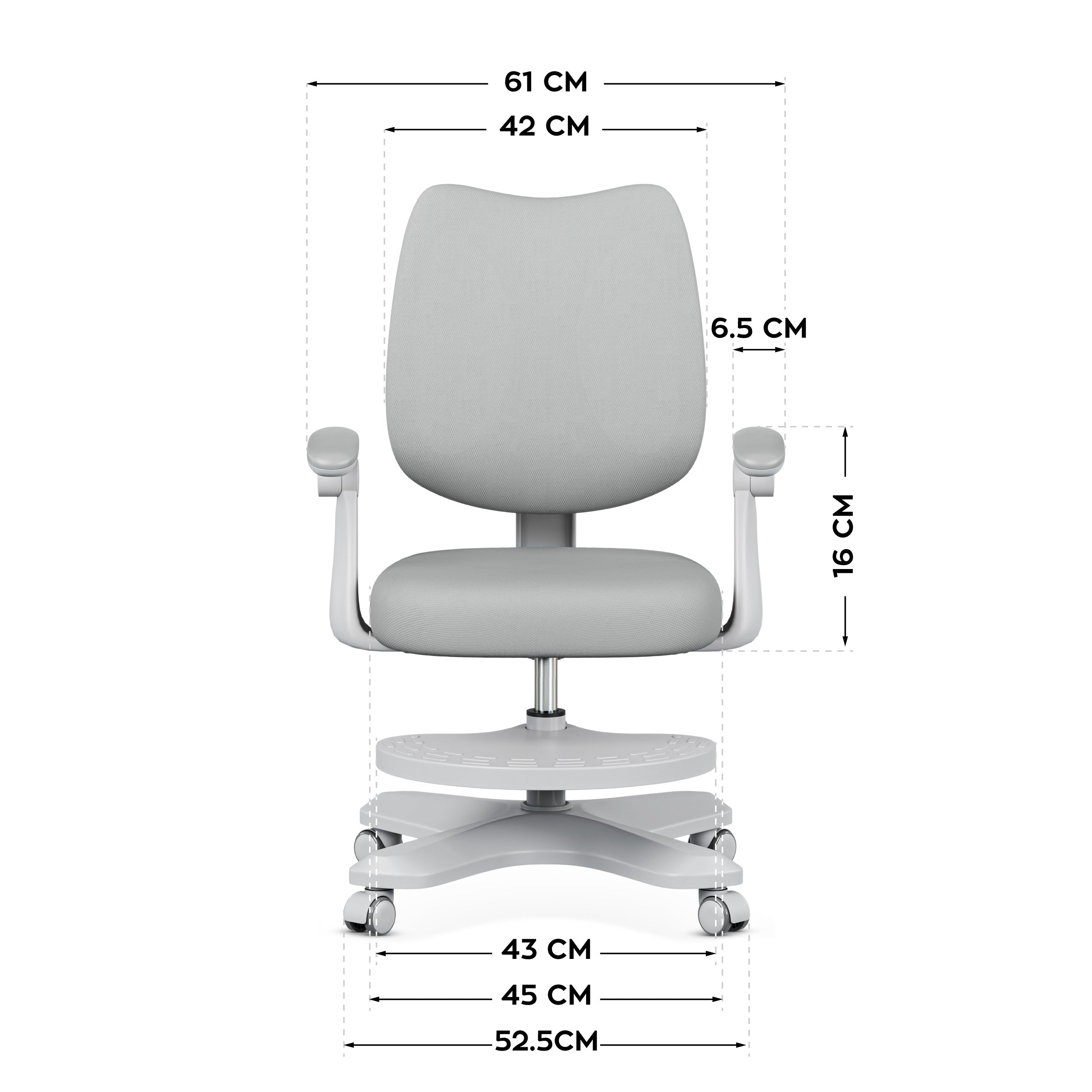 Ergonomiczny fotel dla dzieci Mark Adler Junior 4.6 Grey