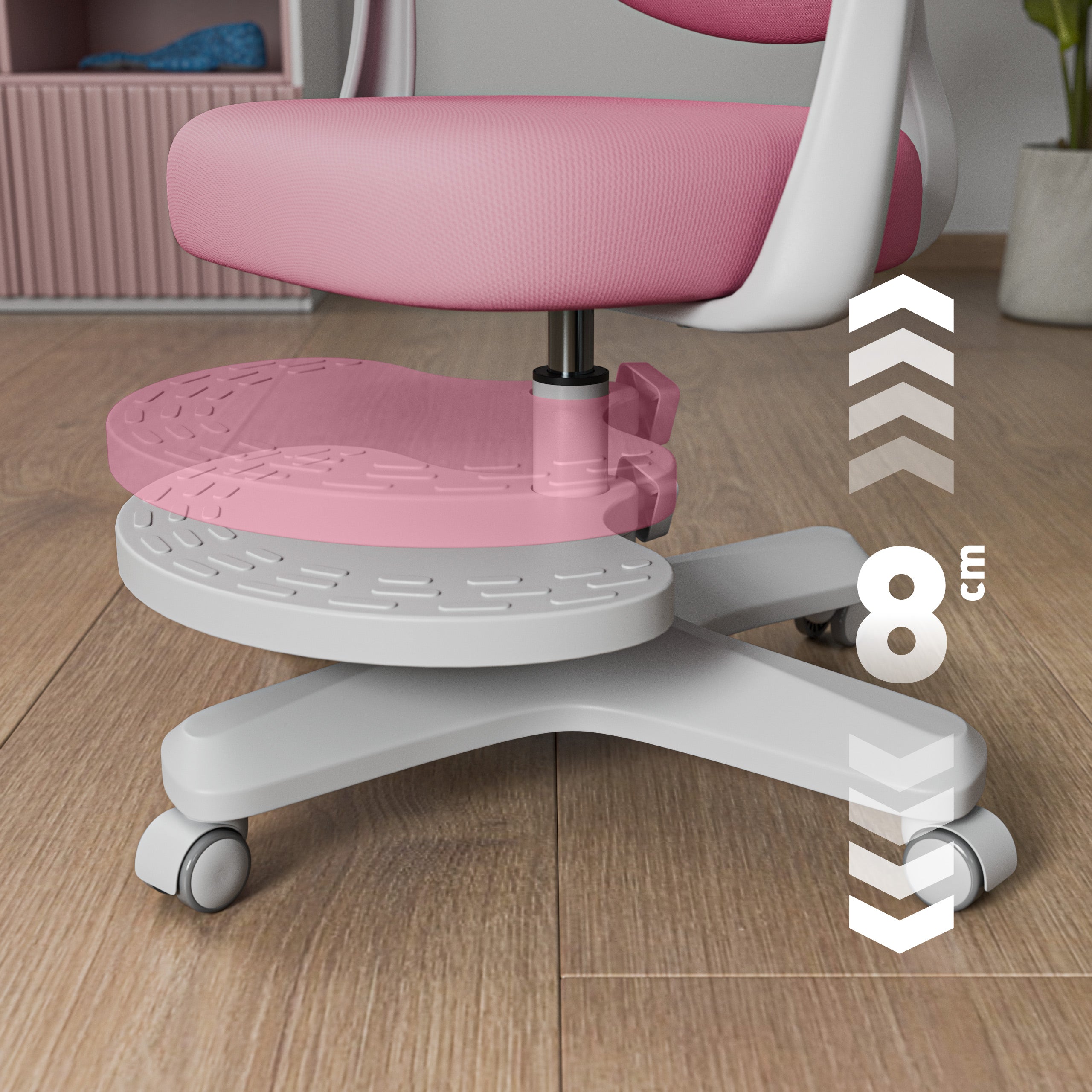 Ergonomiczny fotel dla dzieci Mark Adler Junior 4.6 Pink