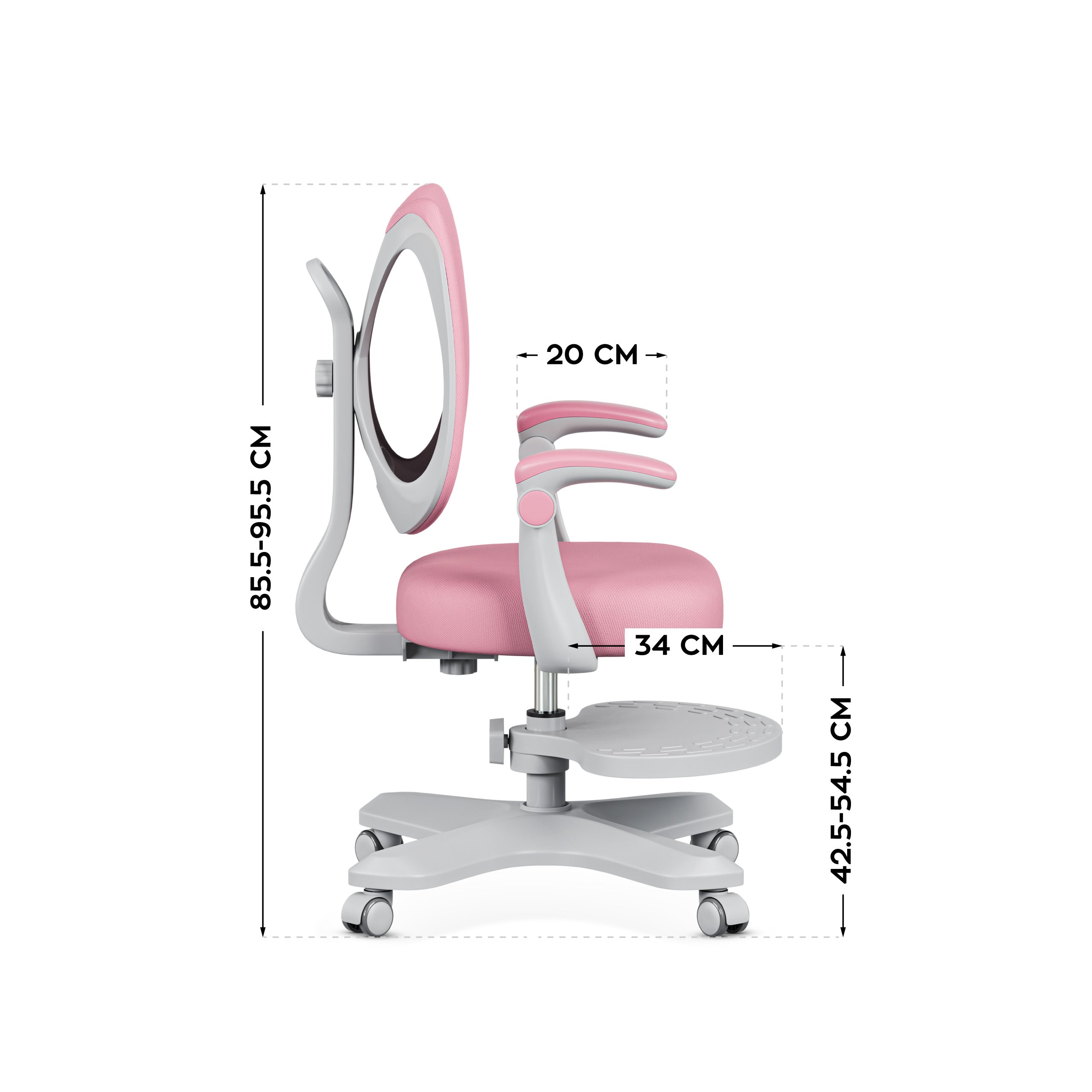 Ergonomiczny fotel dla dzieci Mark Adler Junior 4.6 Pink