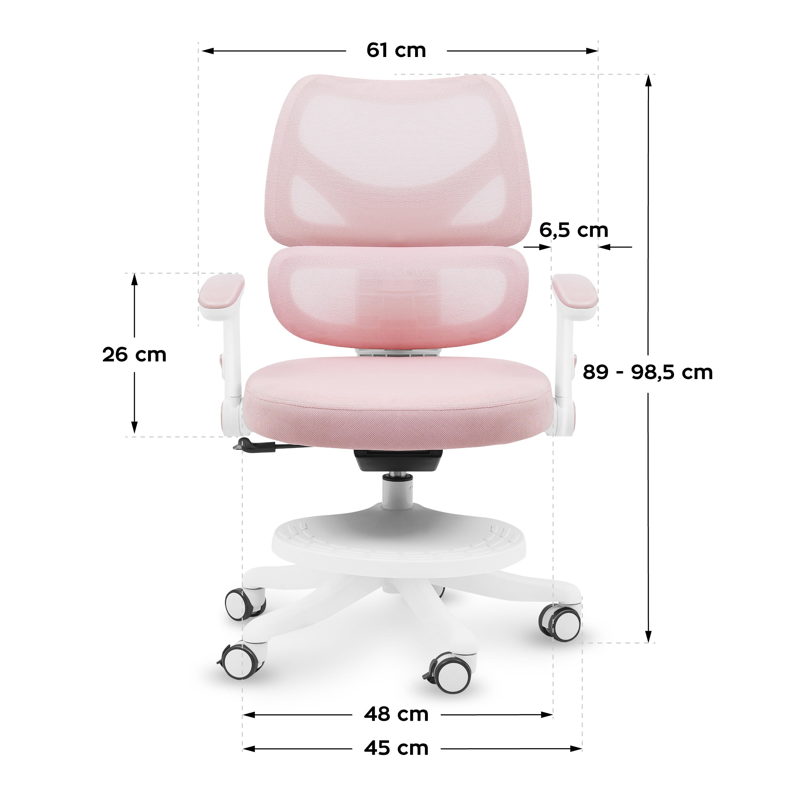 Fotel obrotowy dla dziecka Mark Adler Junior 5.3 Pink