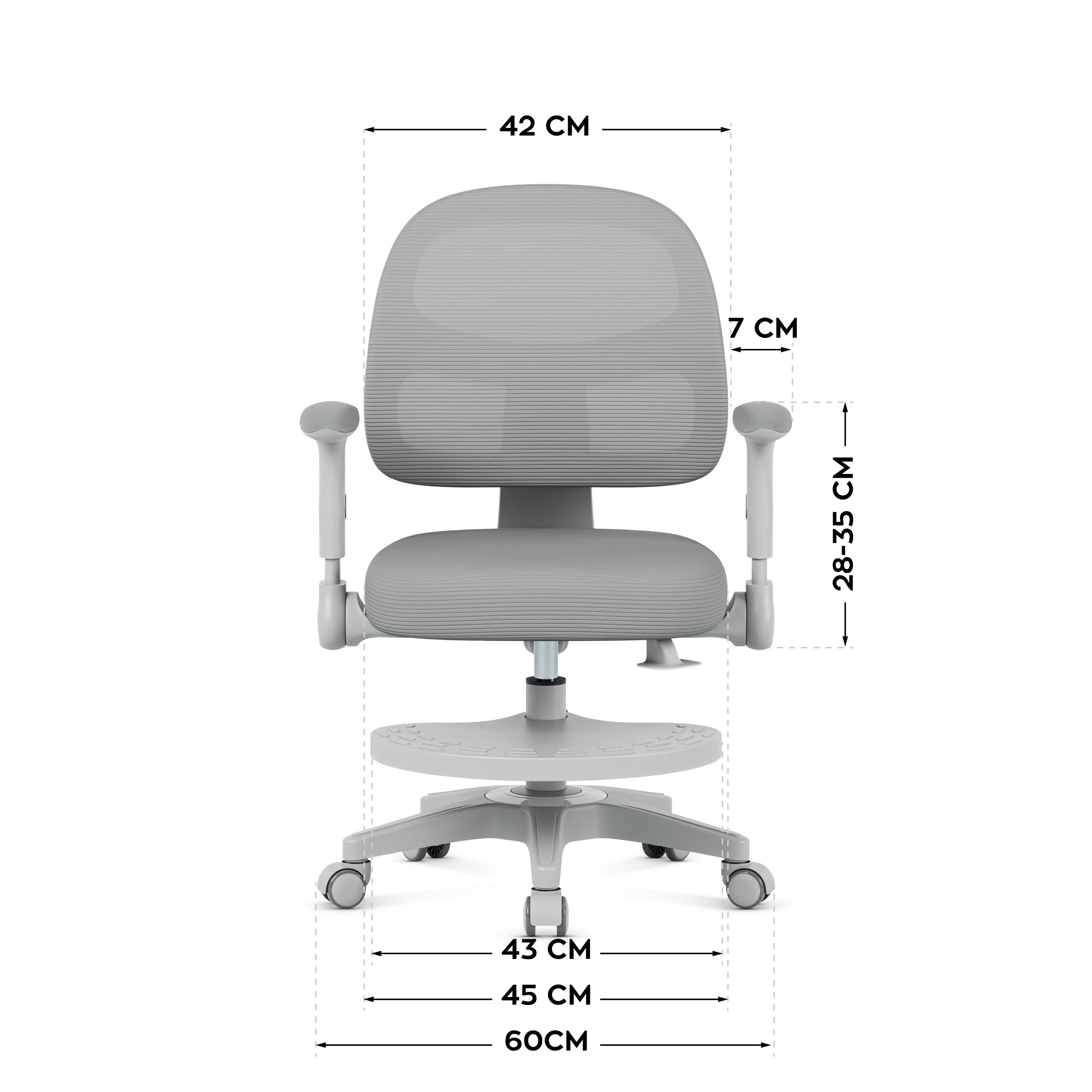 Fotel obrotowy Mark Adler JUNIOR 5.0 Grey
