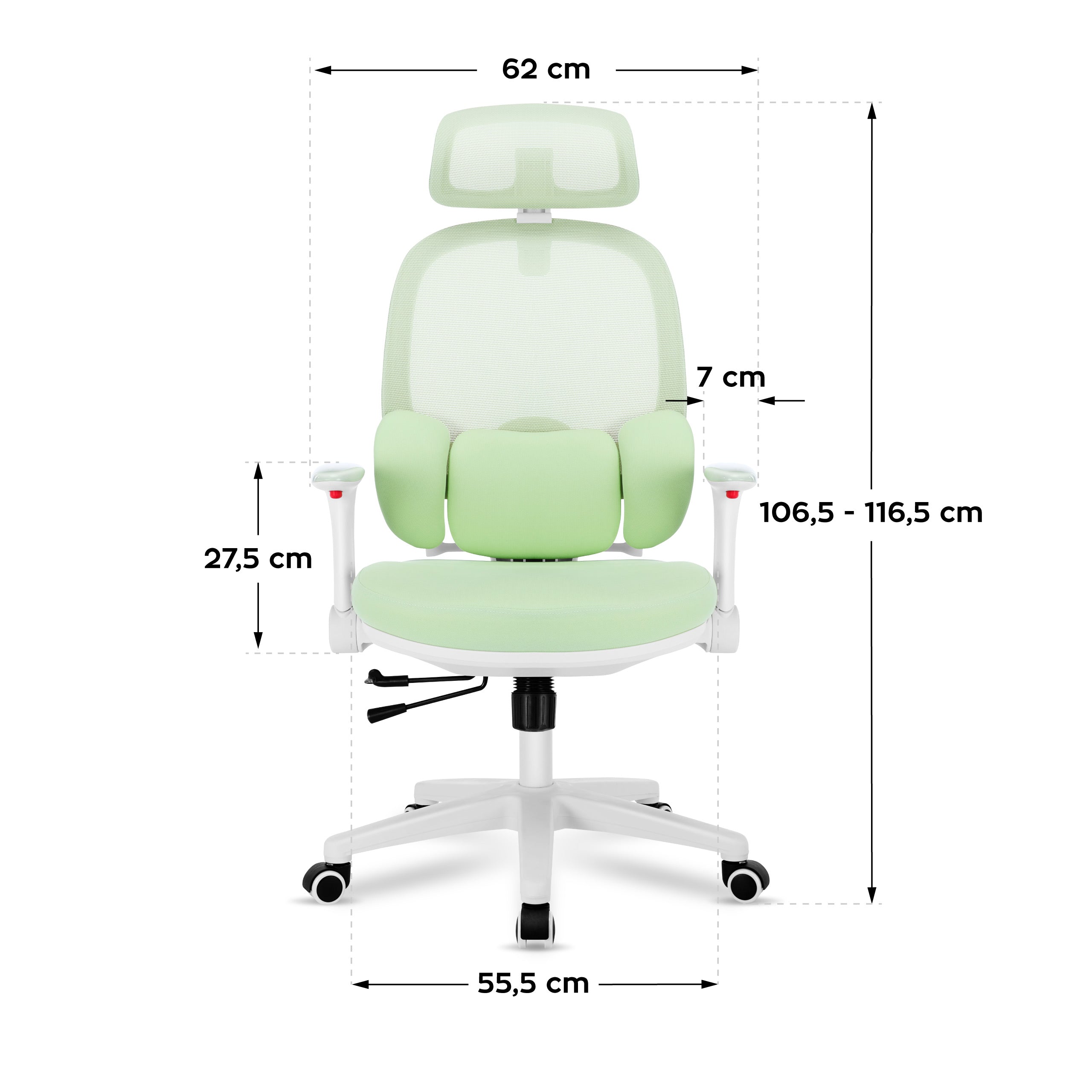 Ergonomiczny fotel dla dziecka Mark Adler Junior 6.3 Green