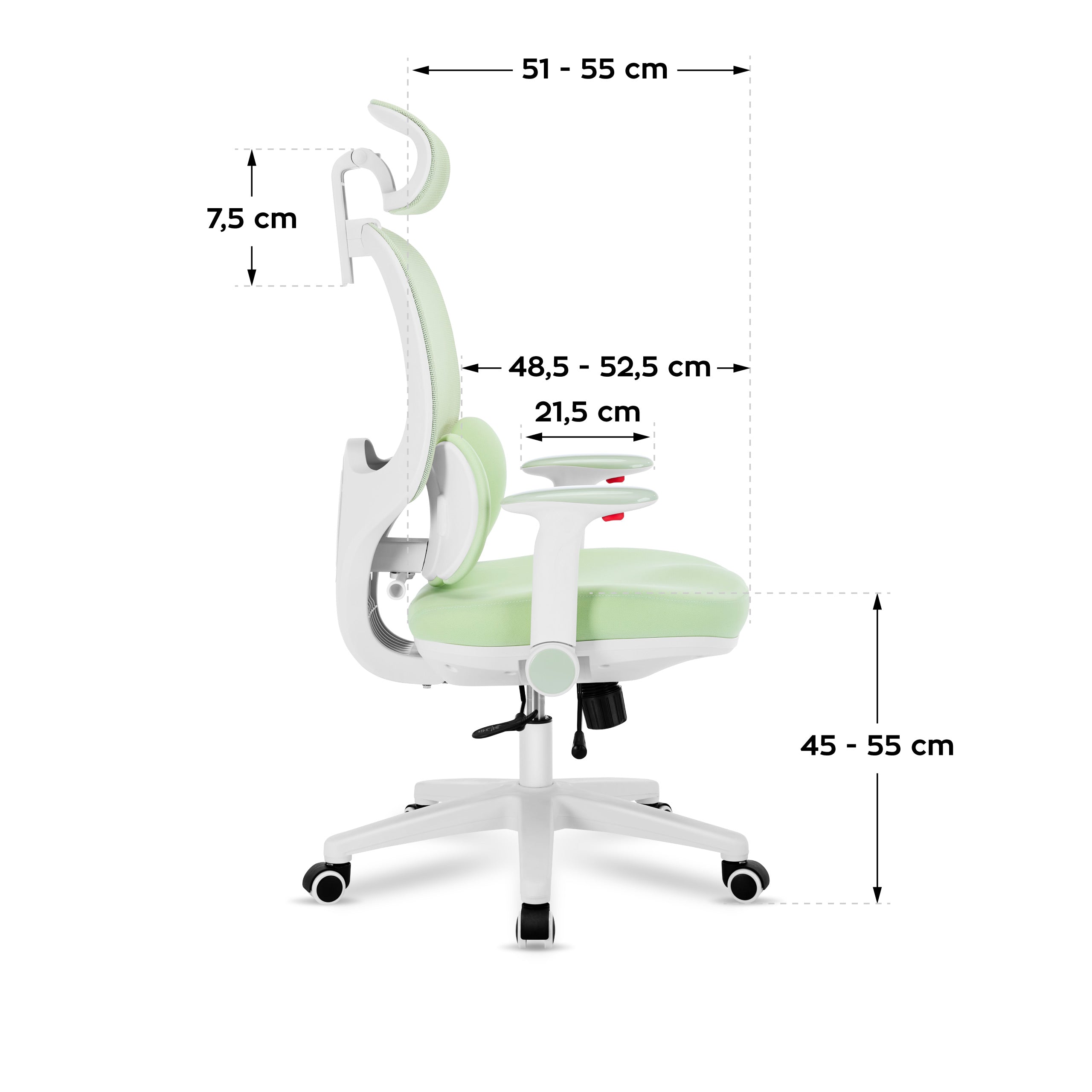 Ergonomiczny fotel dla dziecka Mark Adler Junior 6.3 Green