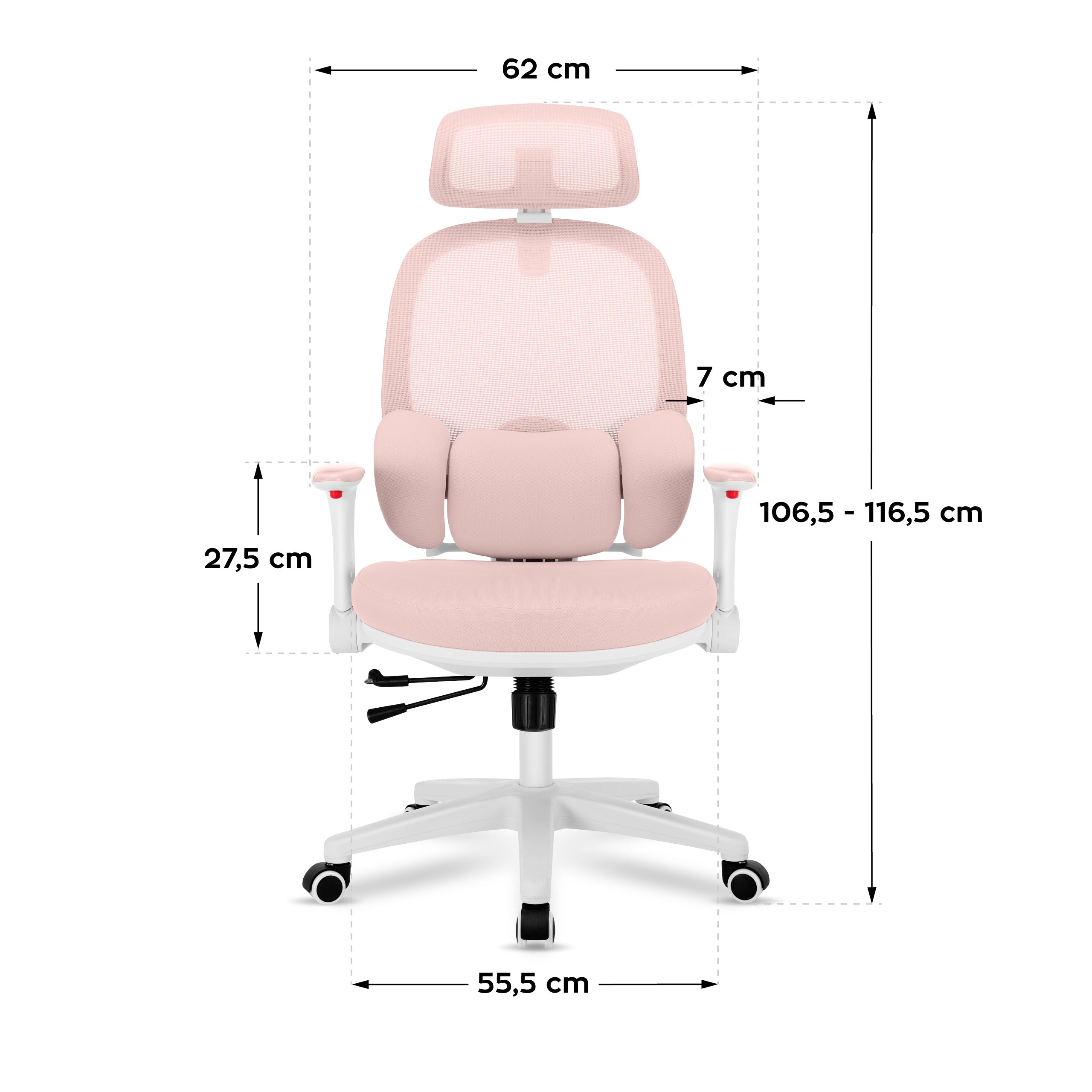 Ergonomiczny fotel dla dziecka Mark Adler Junior 6.3 Pink