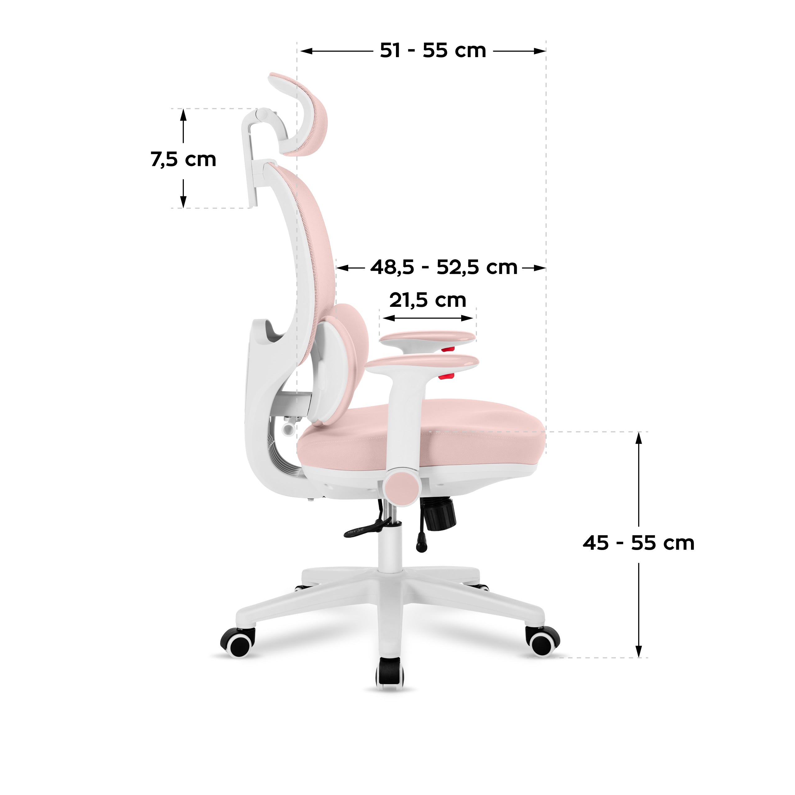 Ergonomiczny fotel dla dziecka Mark Adler Junior 6.3 Pink