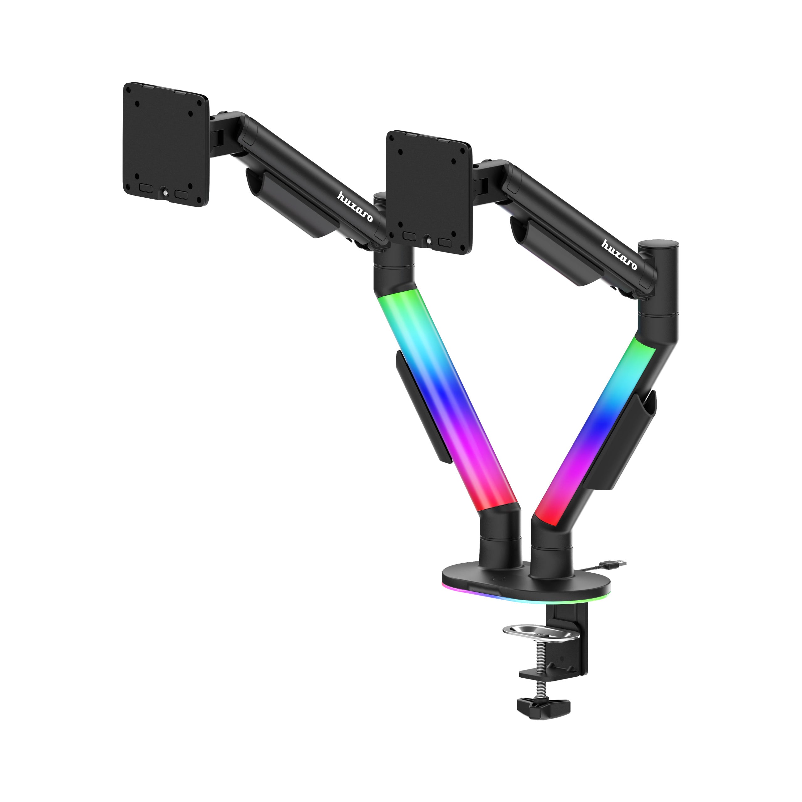 Uchwyt do biurka na 2 monitory Huzaro Motion 2.6 RGB