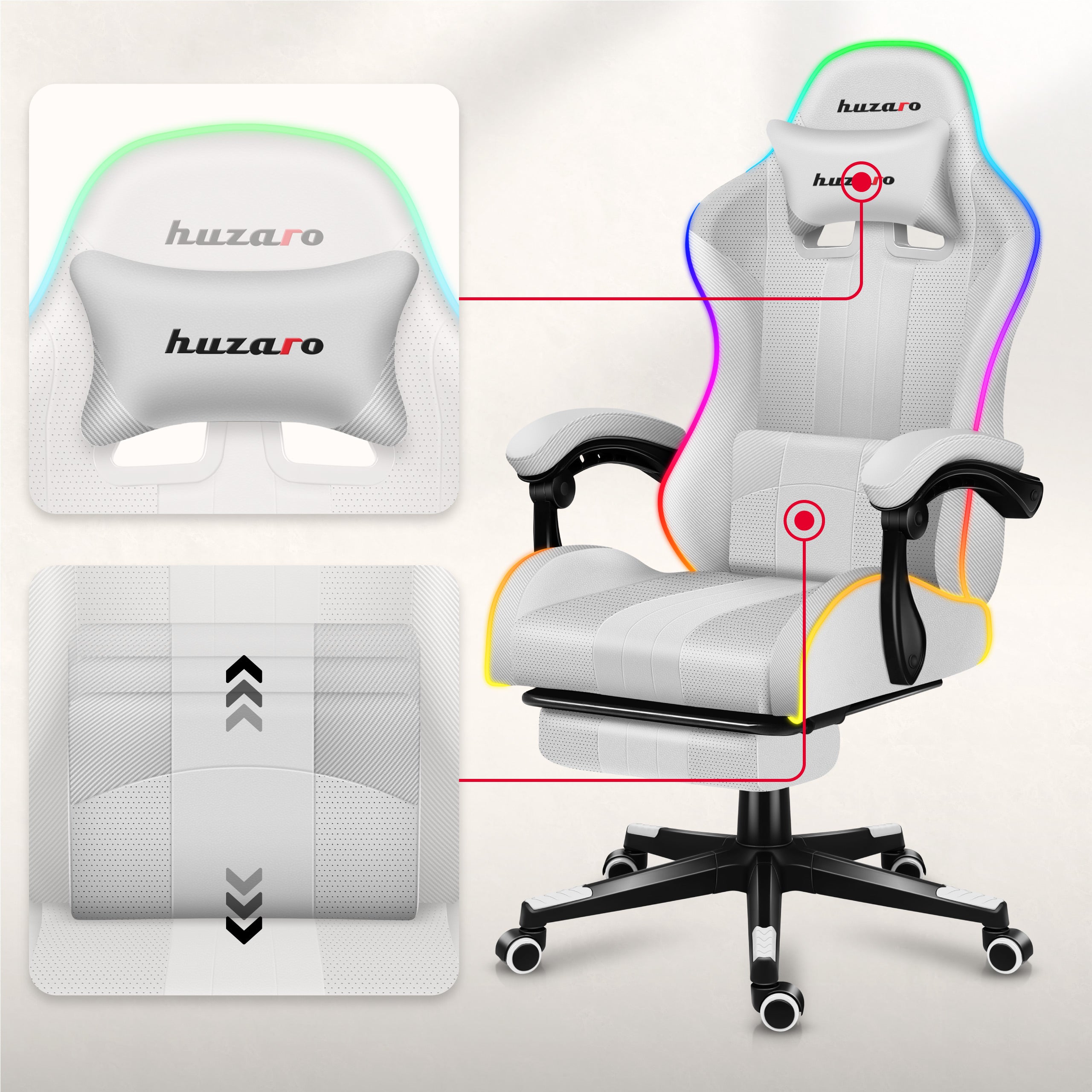 Poduszka pod kark oraz poduszka lędźwiowa