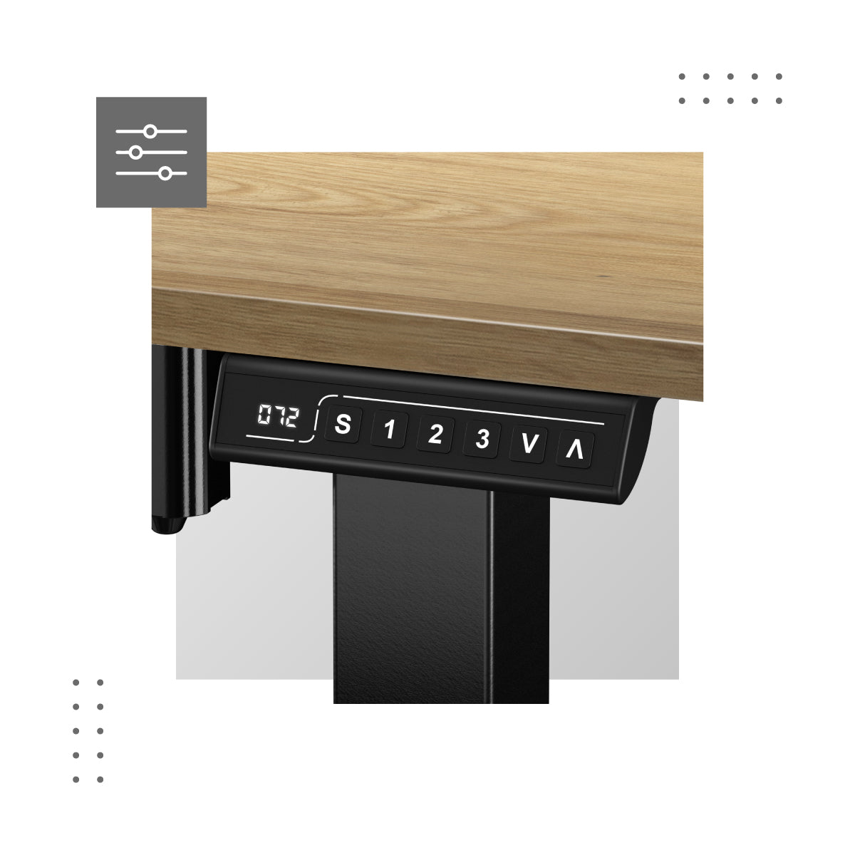 Podręczny panel sterowania z pamięcią ustawień